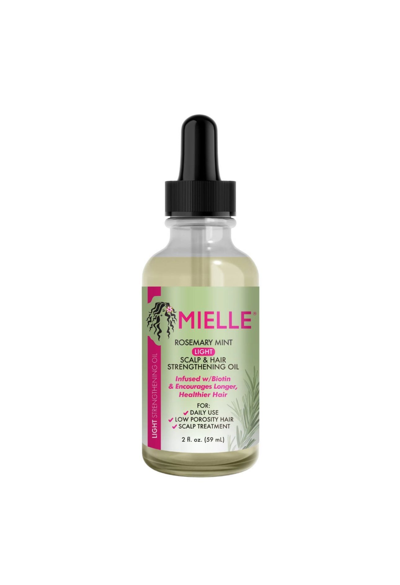 Mielle Rosemary Mint Scalp & Hair Strengthening Oil LIGHT 2oz