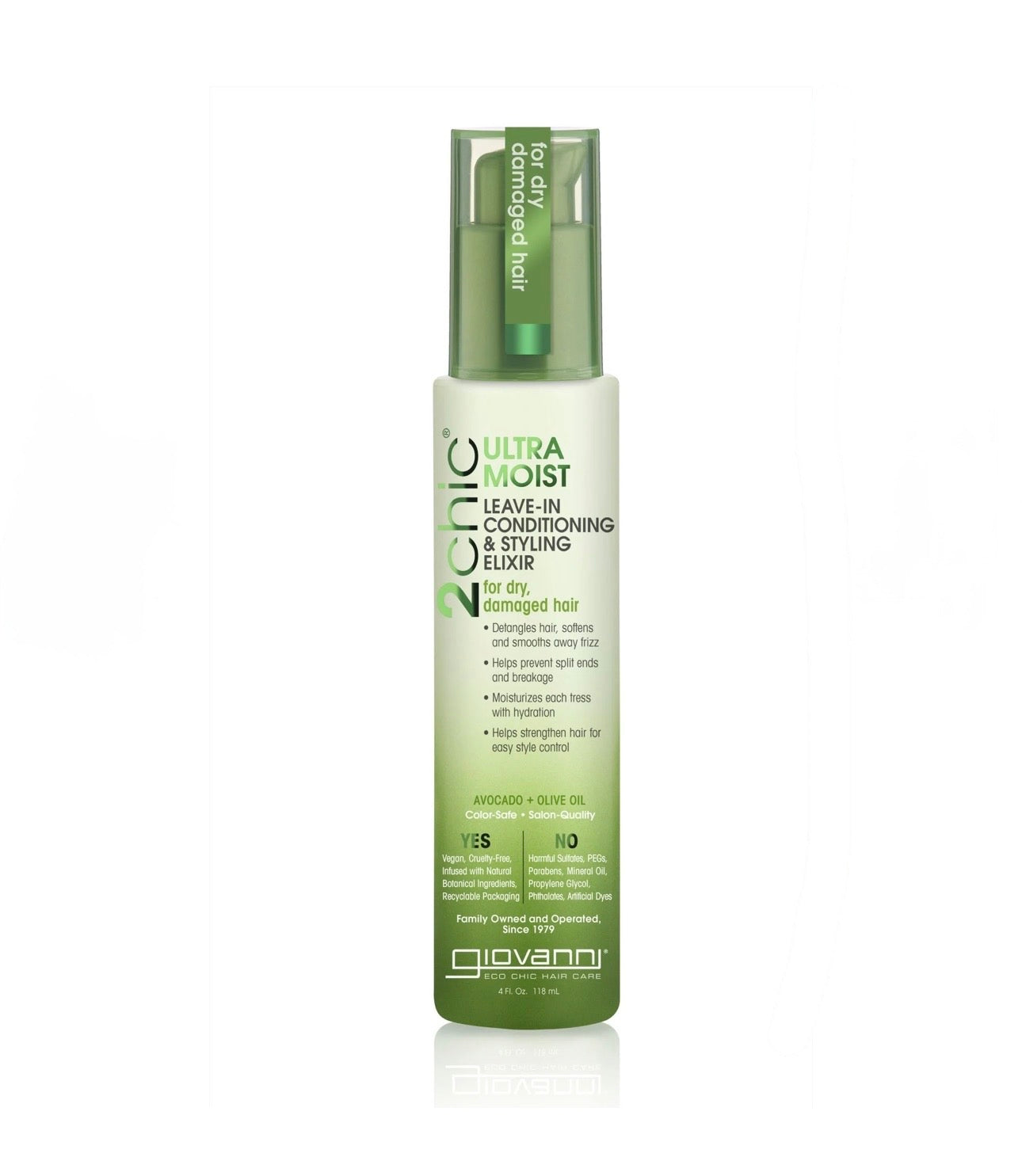 Giovanni 2 Chic Ultra-Moist Leave-In Conditioning & Styling Elixir 4oz