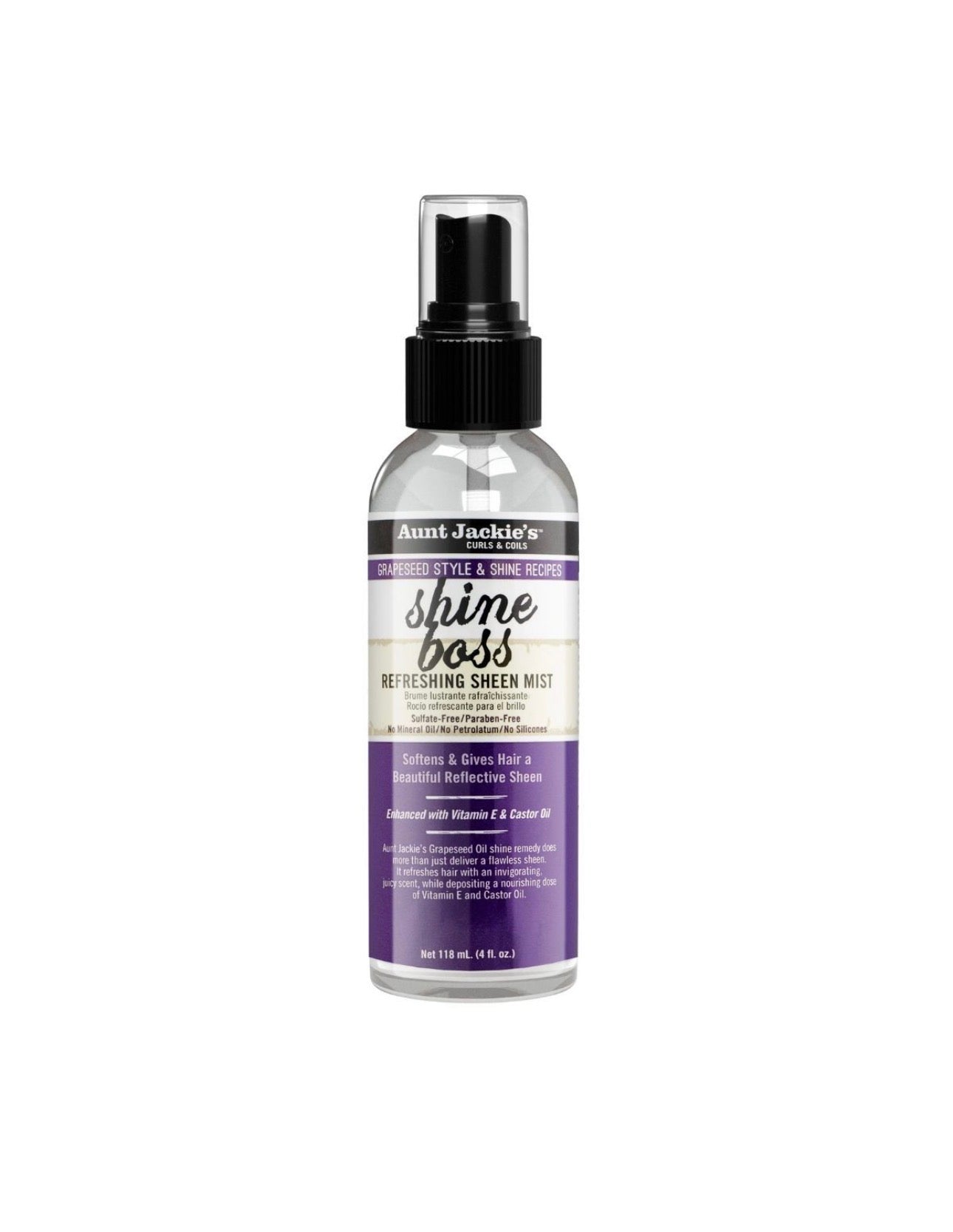 Aunt Jackie's Grapeseed Shine Boss Refreshing Sheen Mist 4oz