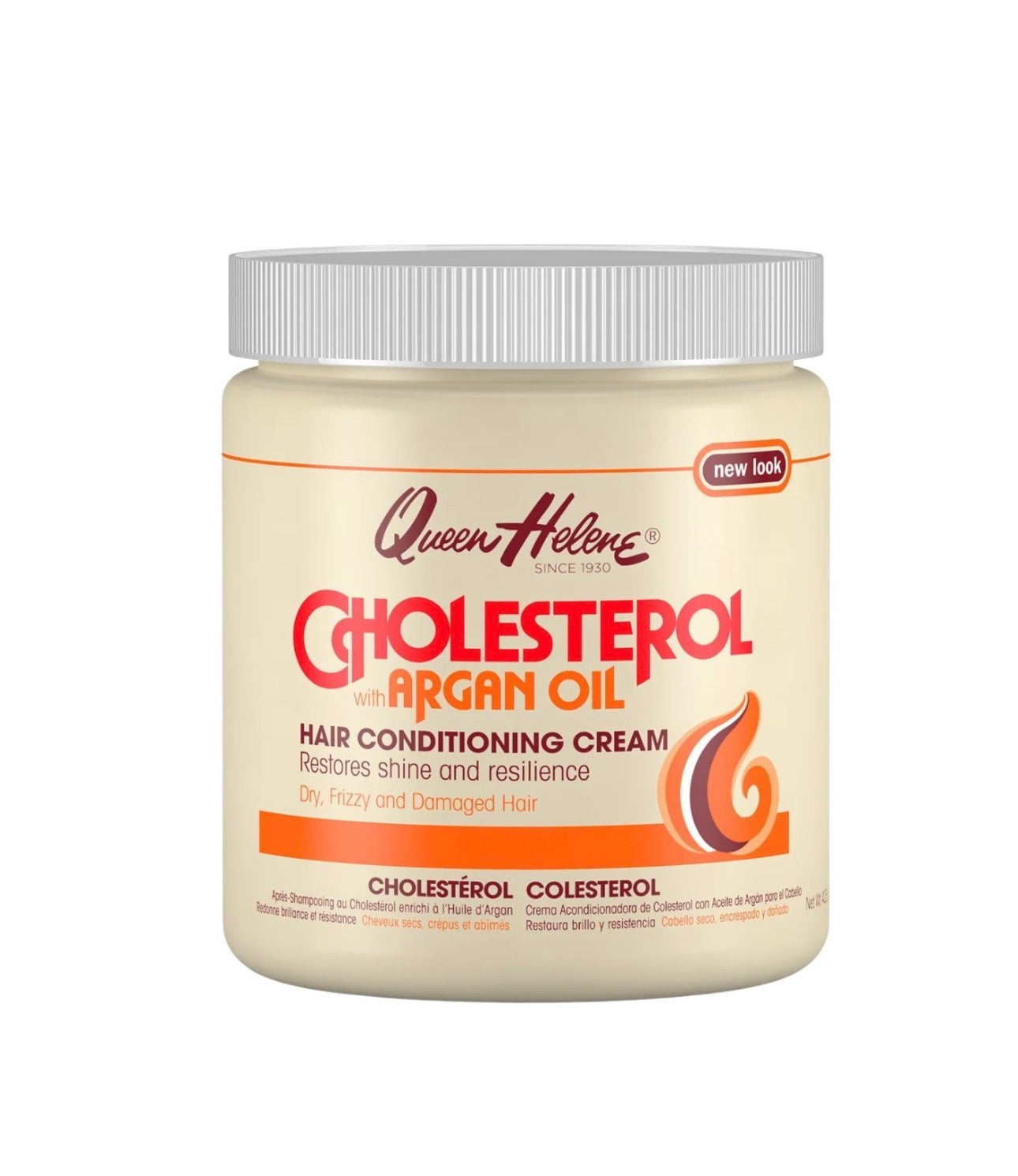 Queen Helene Cholesterol Hair Conditioning Cream with Argan Oil 15oz