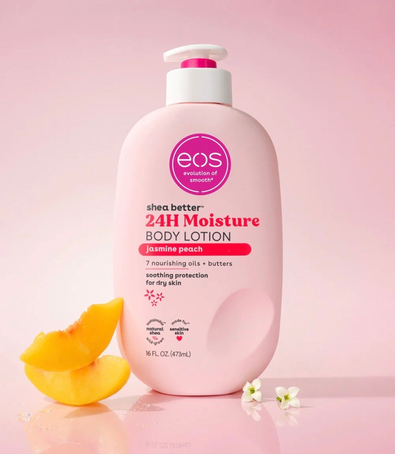 EOS Shea Better Jasmine Peach Body Lotion 473 ml