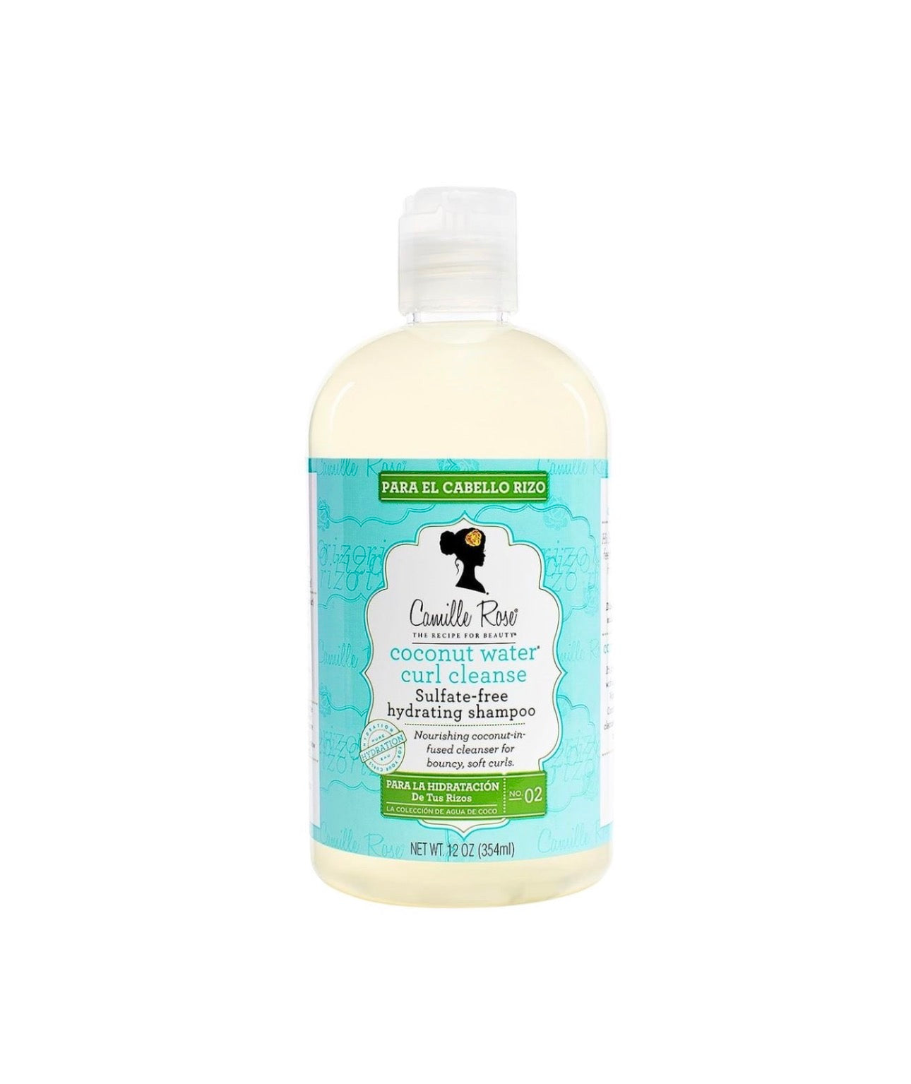 Camille Rose Coconut Water Curl Cleanse Sulfate Free Hydrating Shampoo 12oz