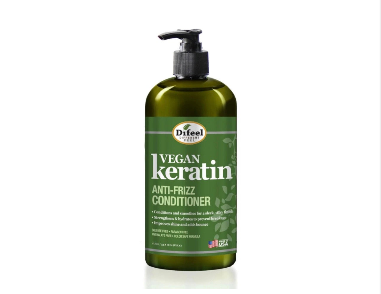 Difeel Vegan Keratin Anti-Frizz Conditioner 12oz