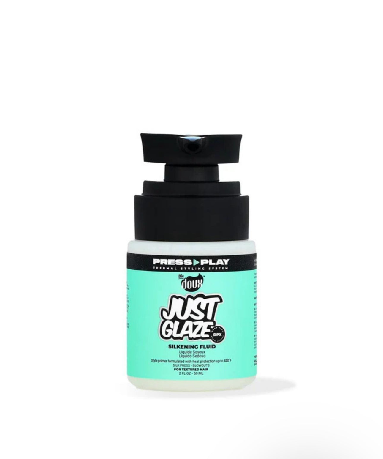 The Doux Press Play Just Glaze Silkening Fluid 2oz