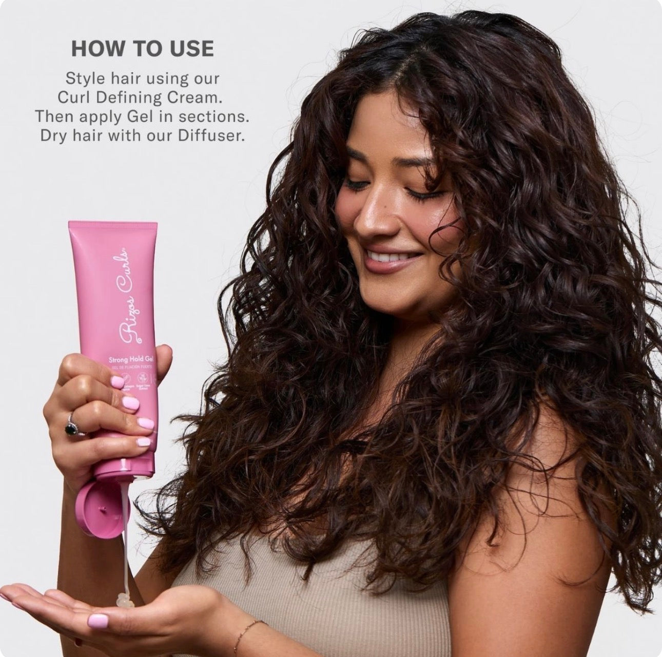 Rizos Curls Strong Hold Gel 237ml