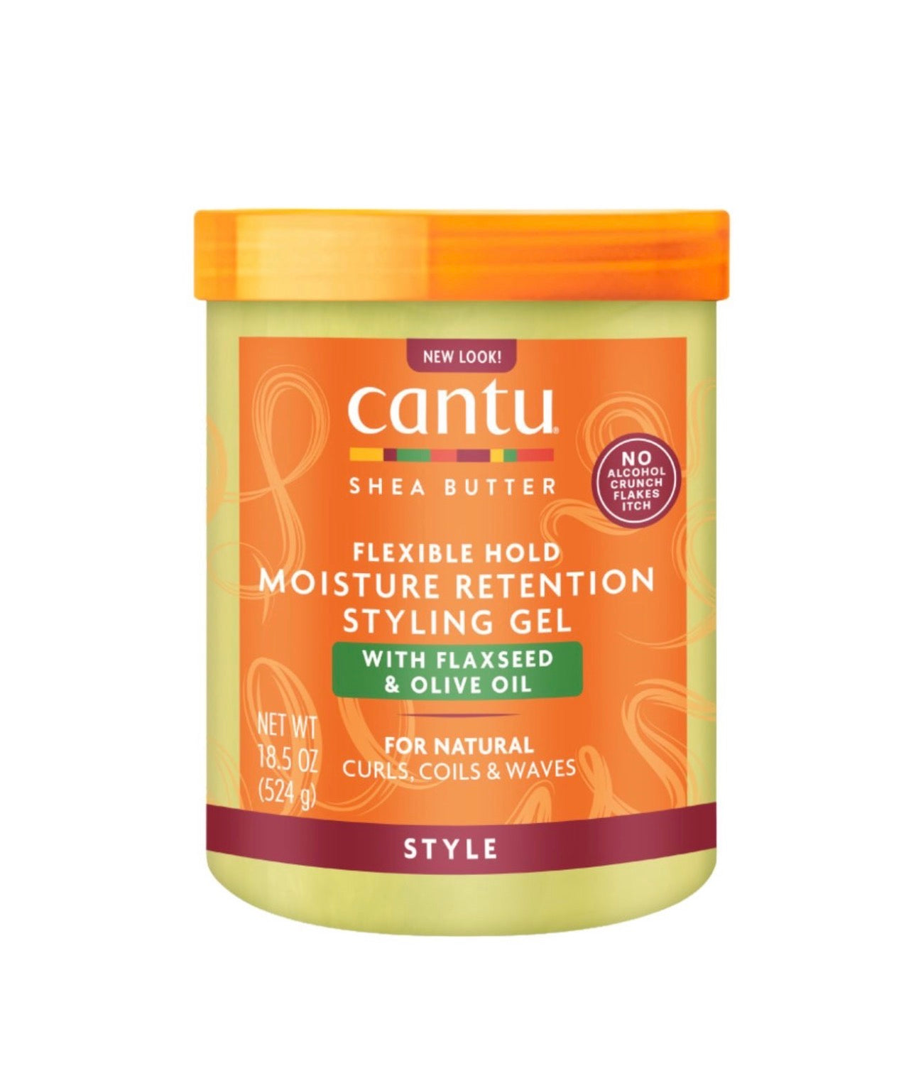 Cantu Shea Butter Moisture Retention Styling Gel With Flaxseed And Olive Oil 524g