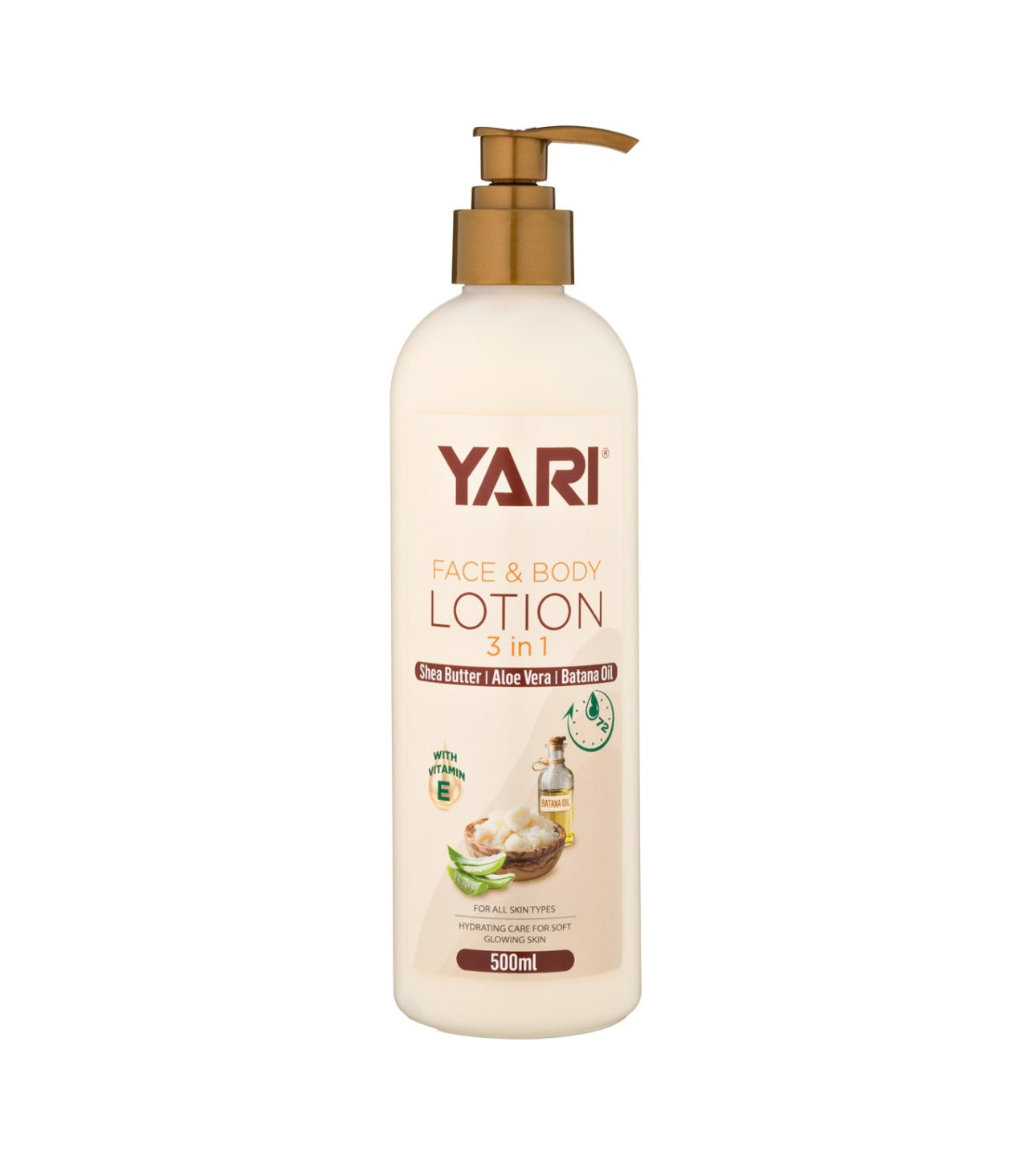 Yari 3 in 1 Face & Body Lotion 500ml