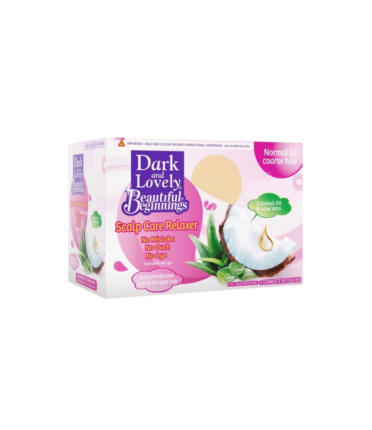 Dark & Lovely Beautiful Beginnings No-Lye Relaxer Kit Regular