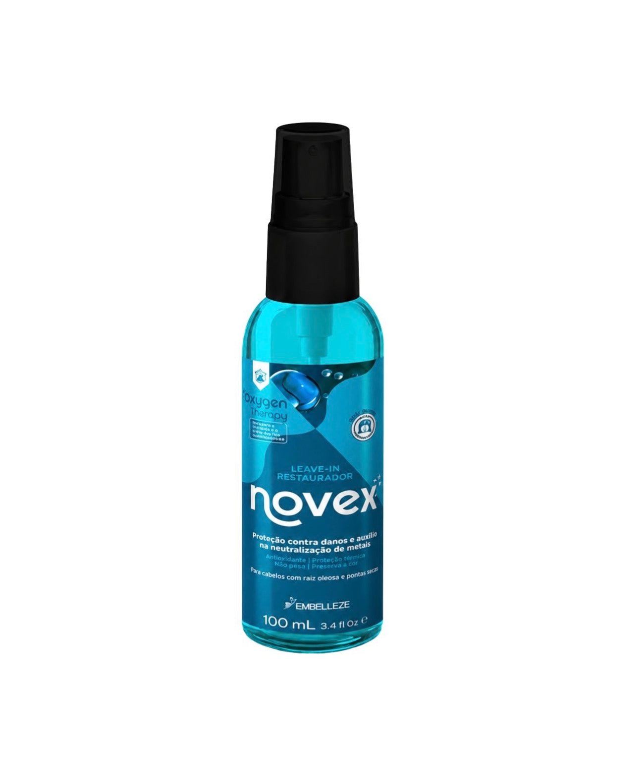 Novex Oxygen Therapy Leave-In Conditioner Heat Protection & Hair Detox 100 ml
