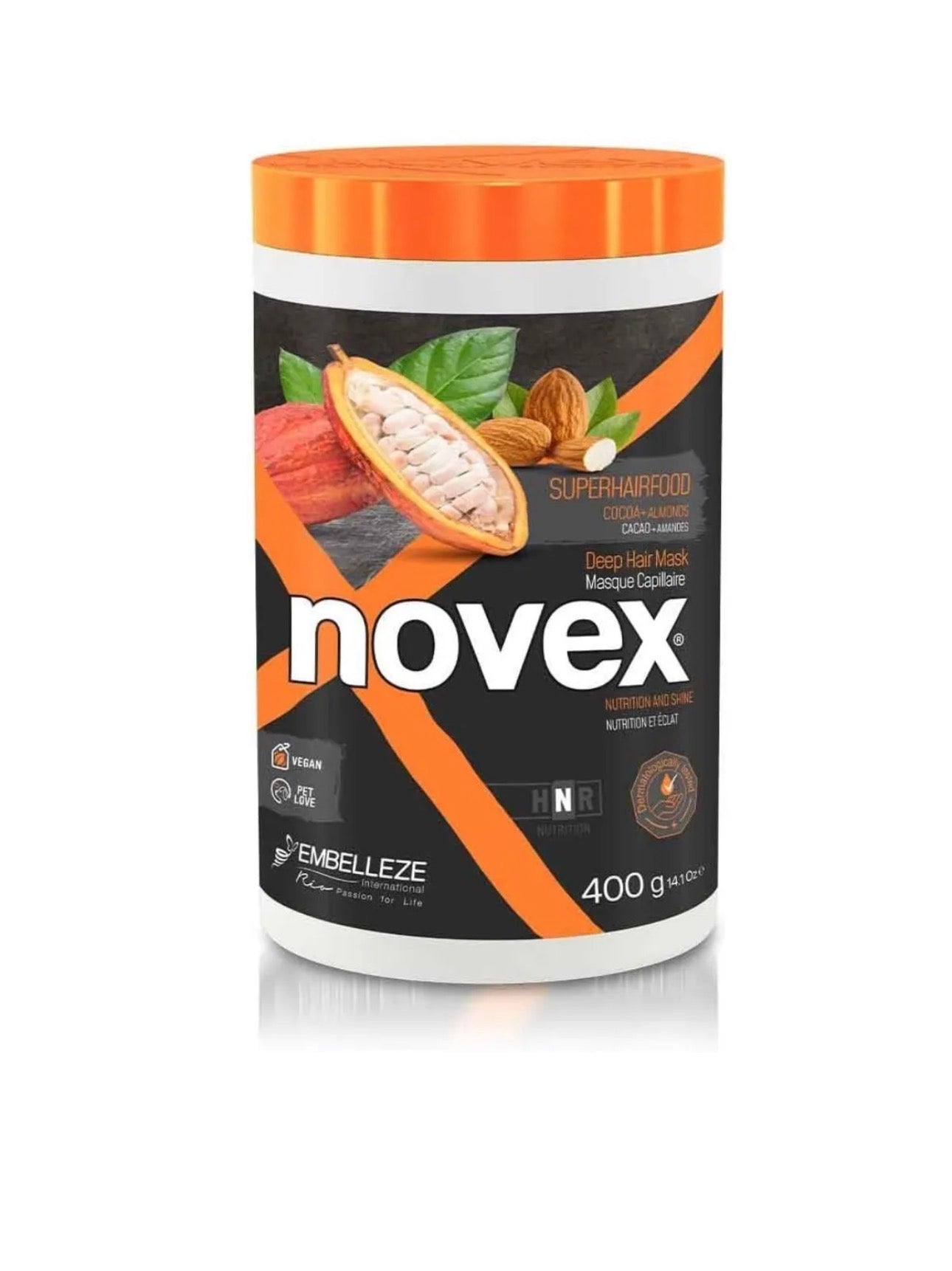 Novex Super Hair Food Cocoa & Almond Mask 400g