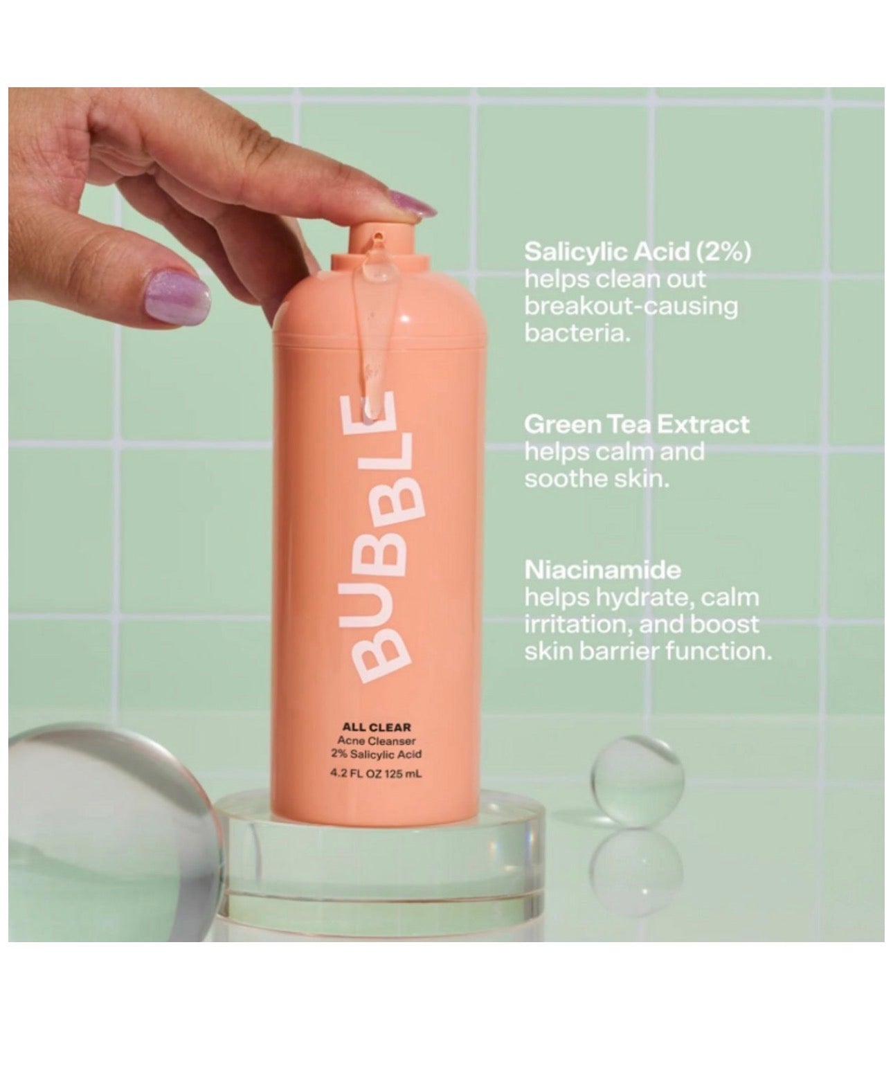 Bubble Skincare All Clear Acne Cleanser 125 ml