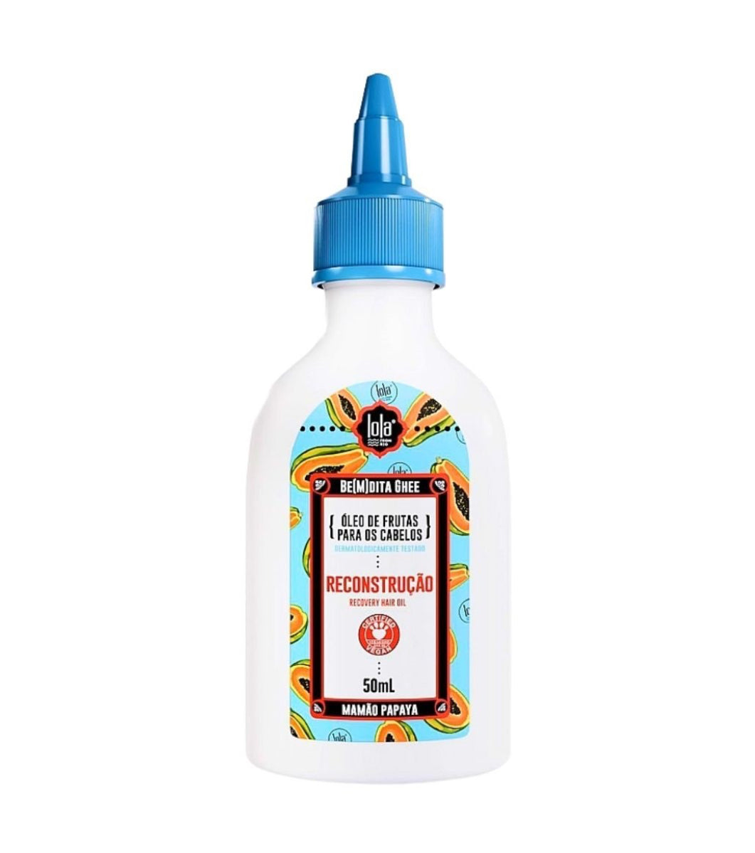 Lola Be(m)dita Ghee Papaya and Keratin Reconstructing Oil 50ml