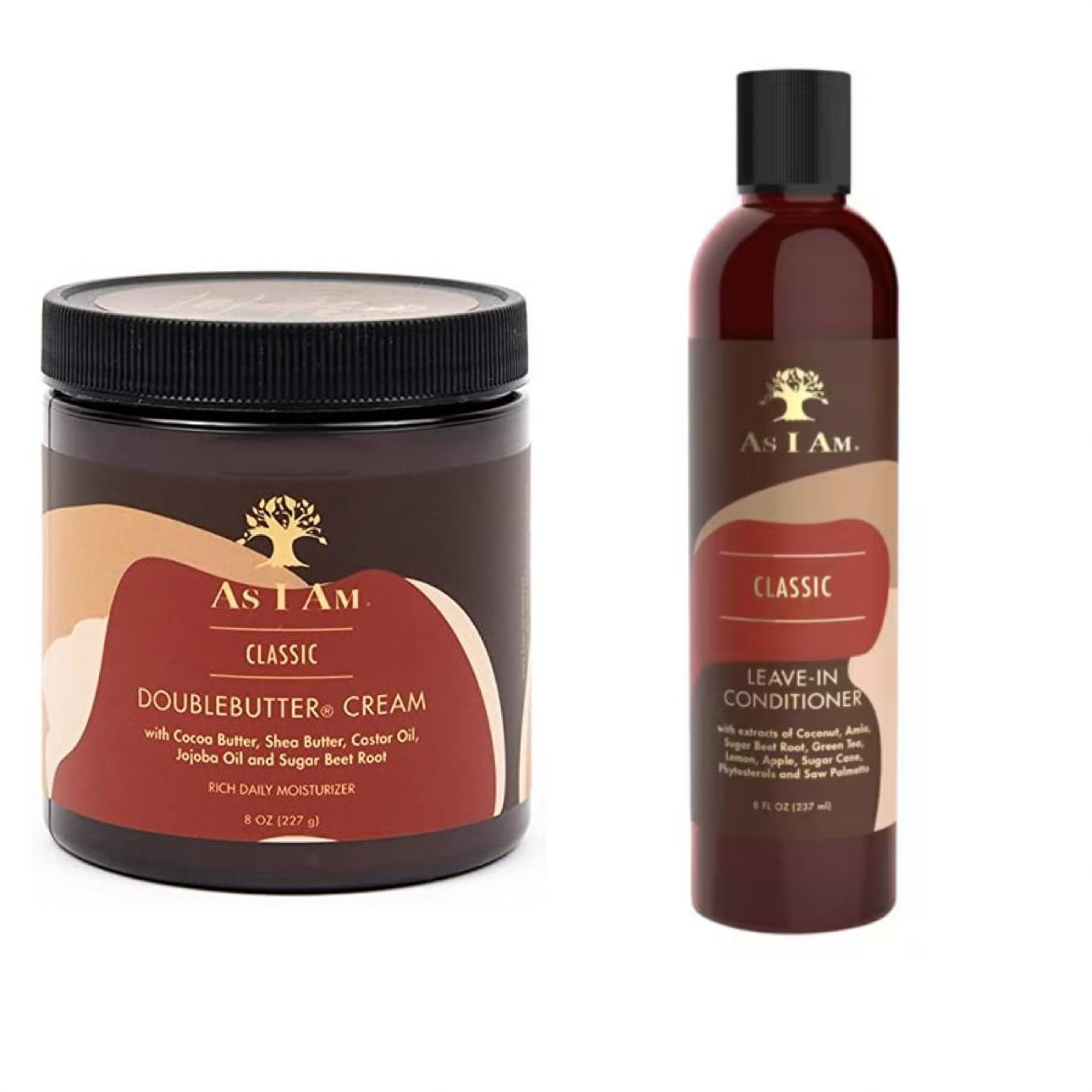 As I Am Leave In 8oz & Double Butter Cream 8oz Combi-Deal