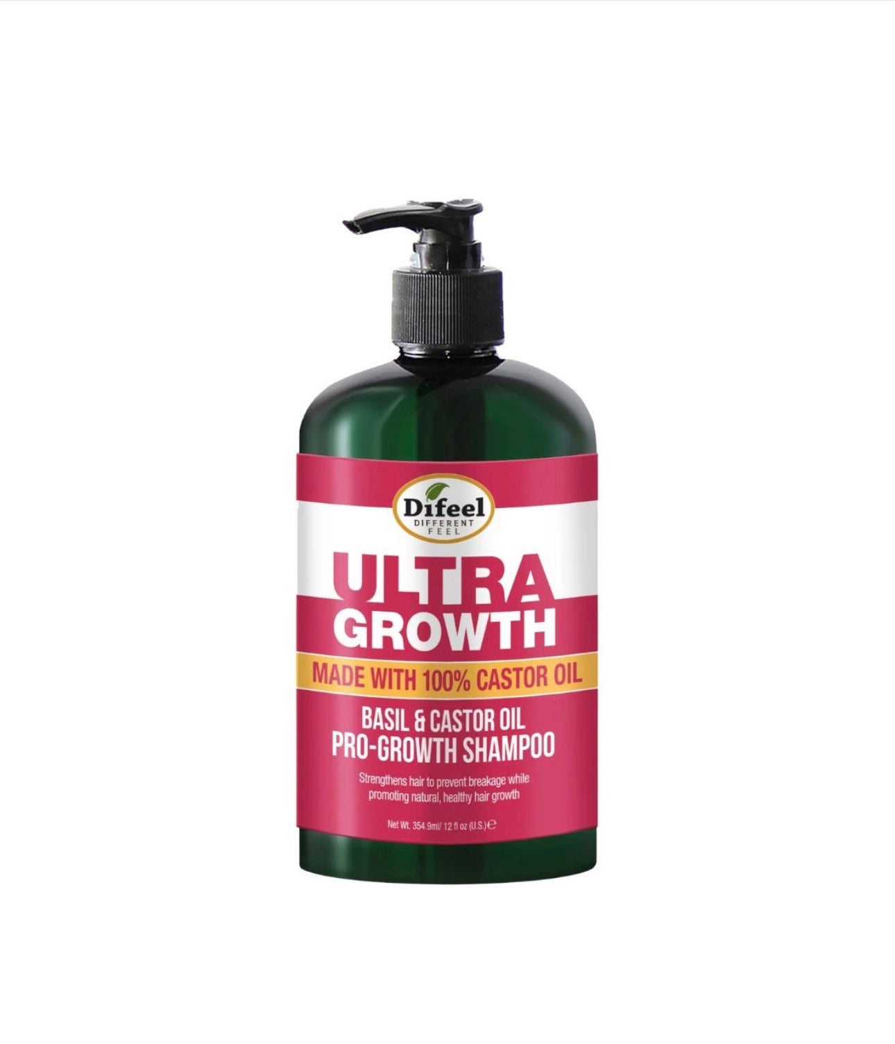 Difeel Ultra Growth Basil & Castor Oil Shampoo 12oz