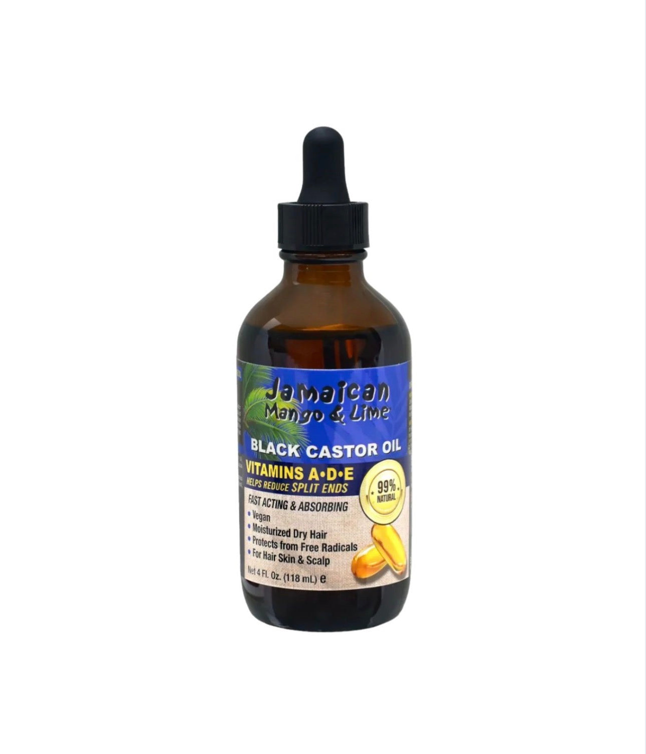 Jamaican Mango & Lime Black Castor Oil Vitamine A-D-E 118 ml