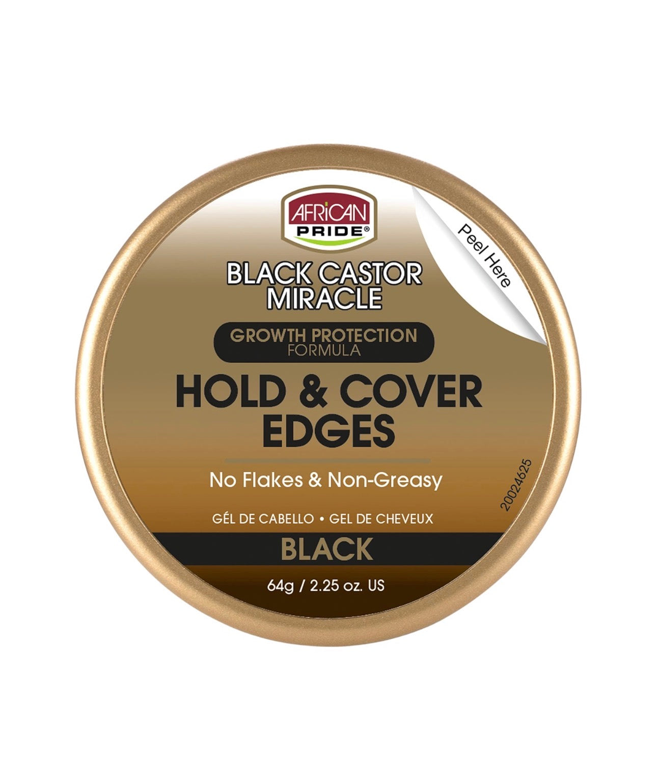 African Pride Black Castor Edge Gel 2.25oz