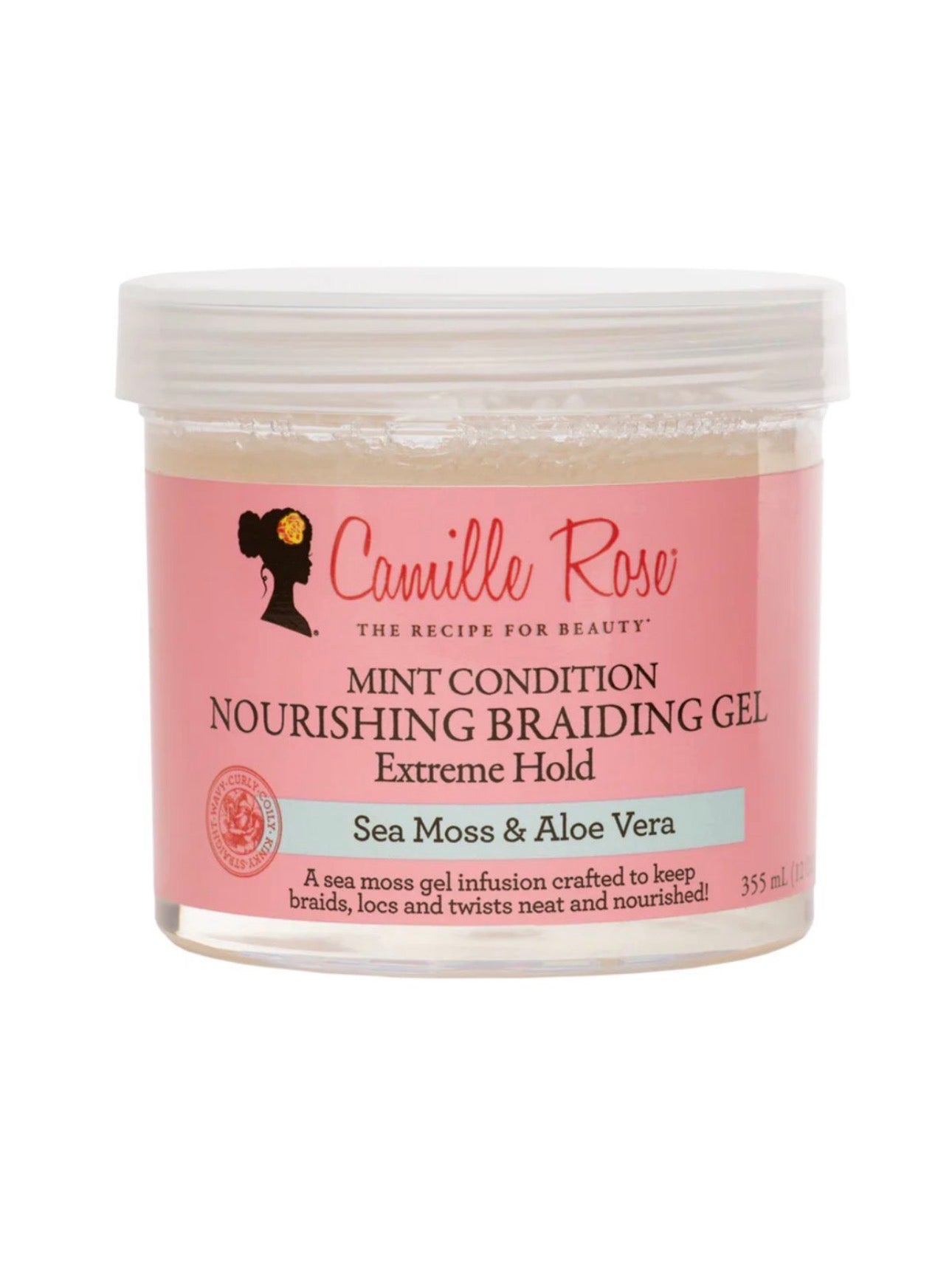 Camille Rose Mint Condition Nourishing Braiding Gel Extreme Hold 355ml