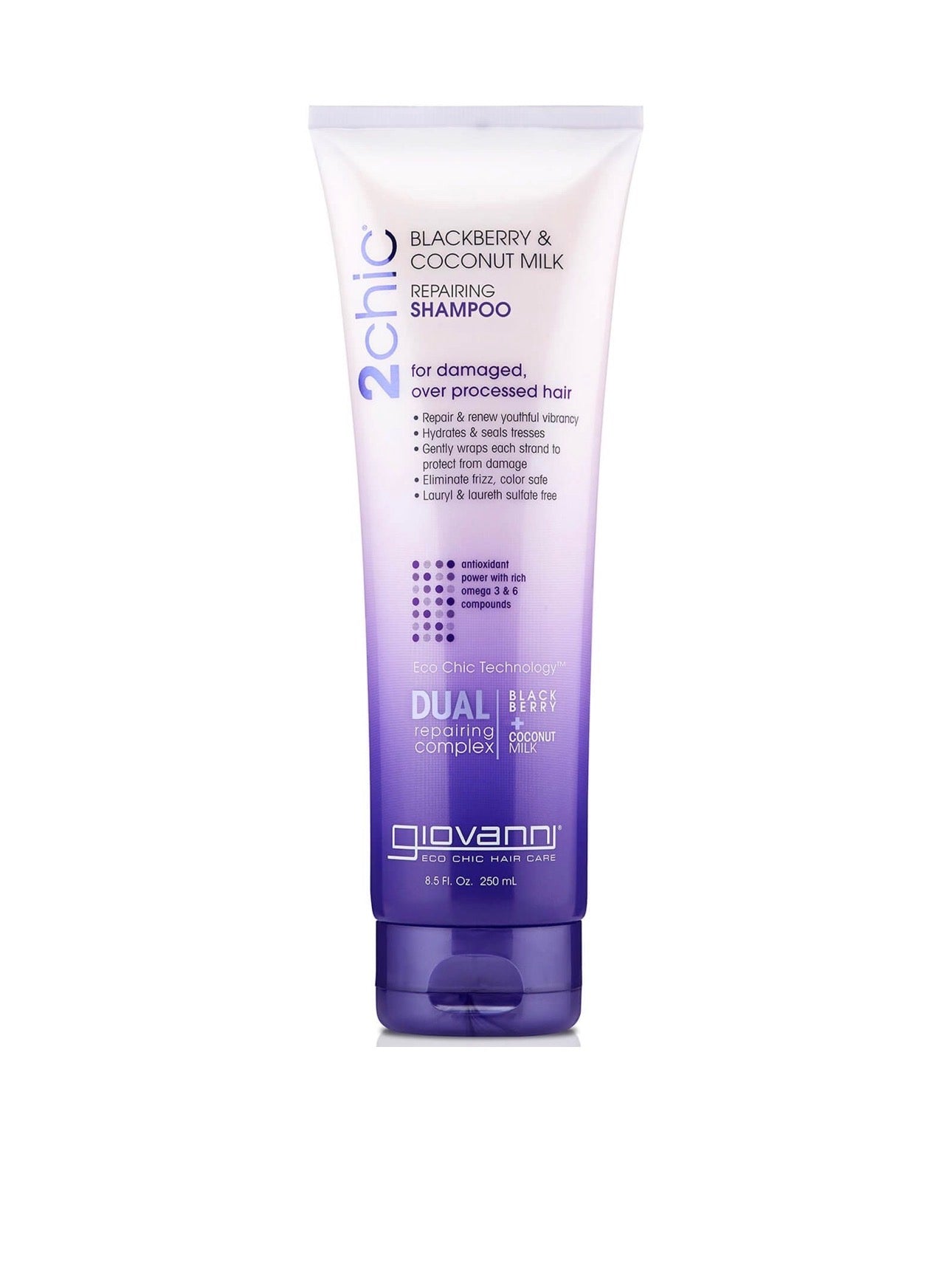 Giovanni 2Chic Blackberry & Coconut Milk Repairing Shampoo 8.5oz