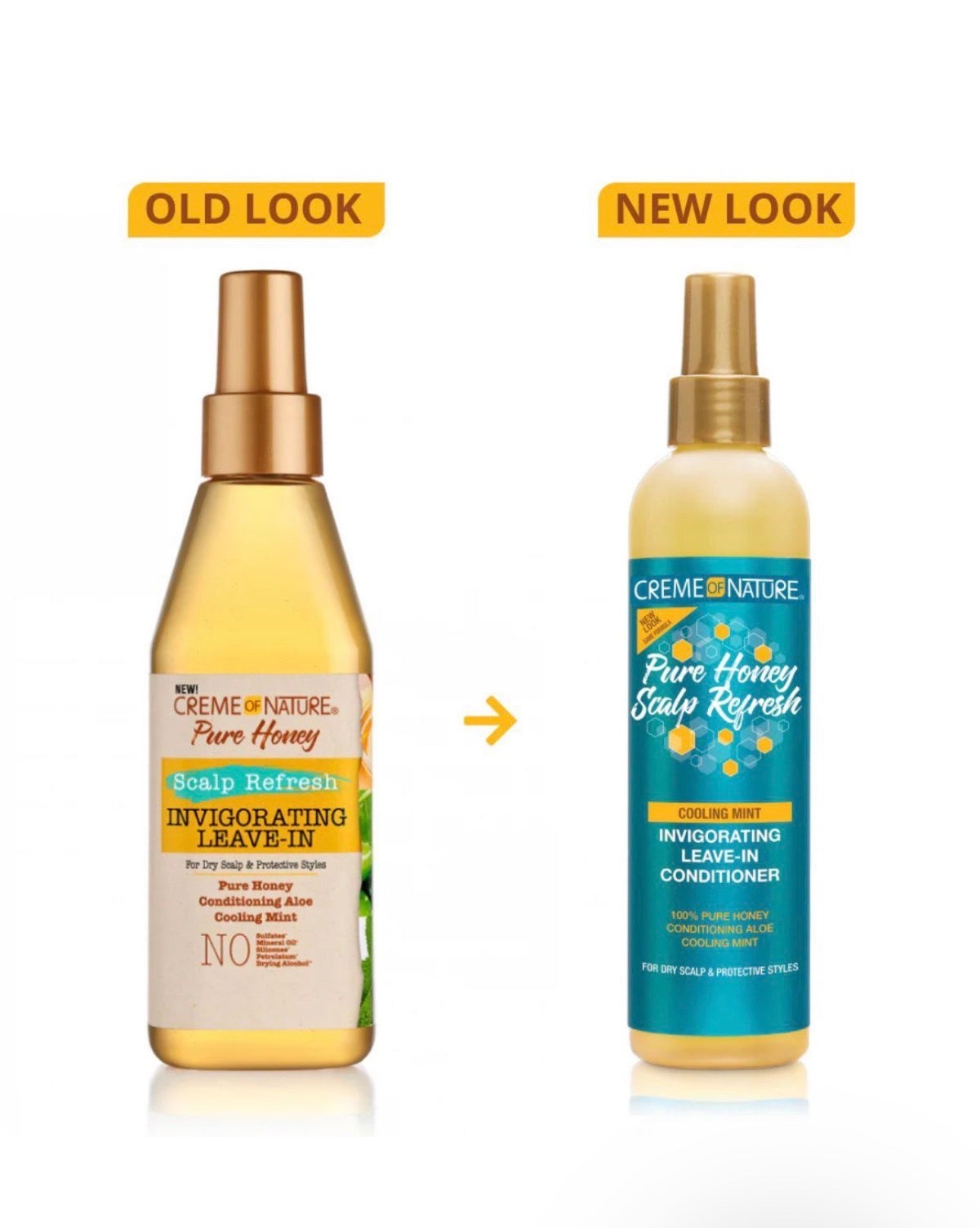 Creme Of Nature Pure Honey Scalp Refresh Invigorating Leave In 8oz