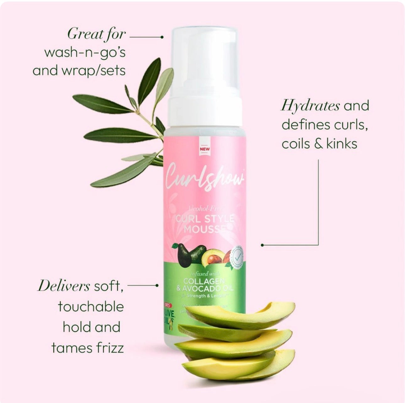 ORS Olive Oil Curlshow Curl Style Mousse 207ml