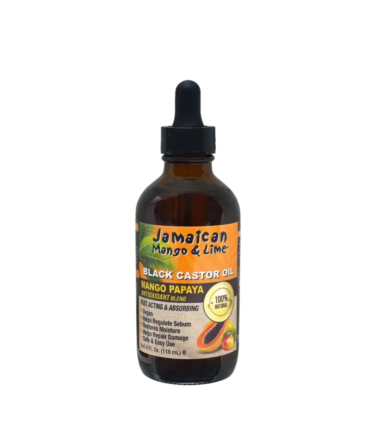 Jamaican Mango & Lime Black Castor Oil Mango Papaya 4oz