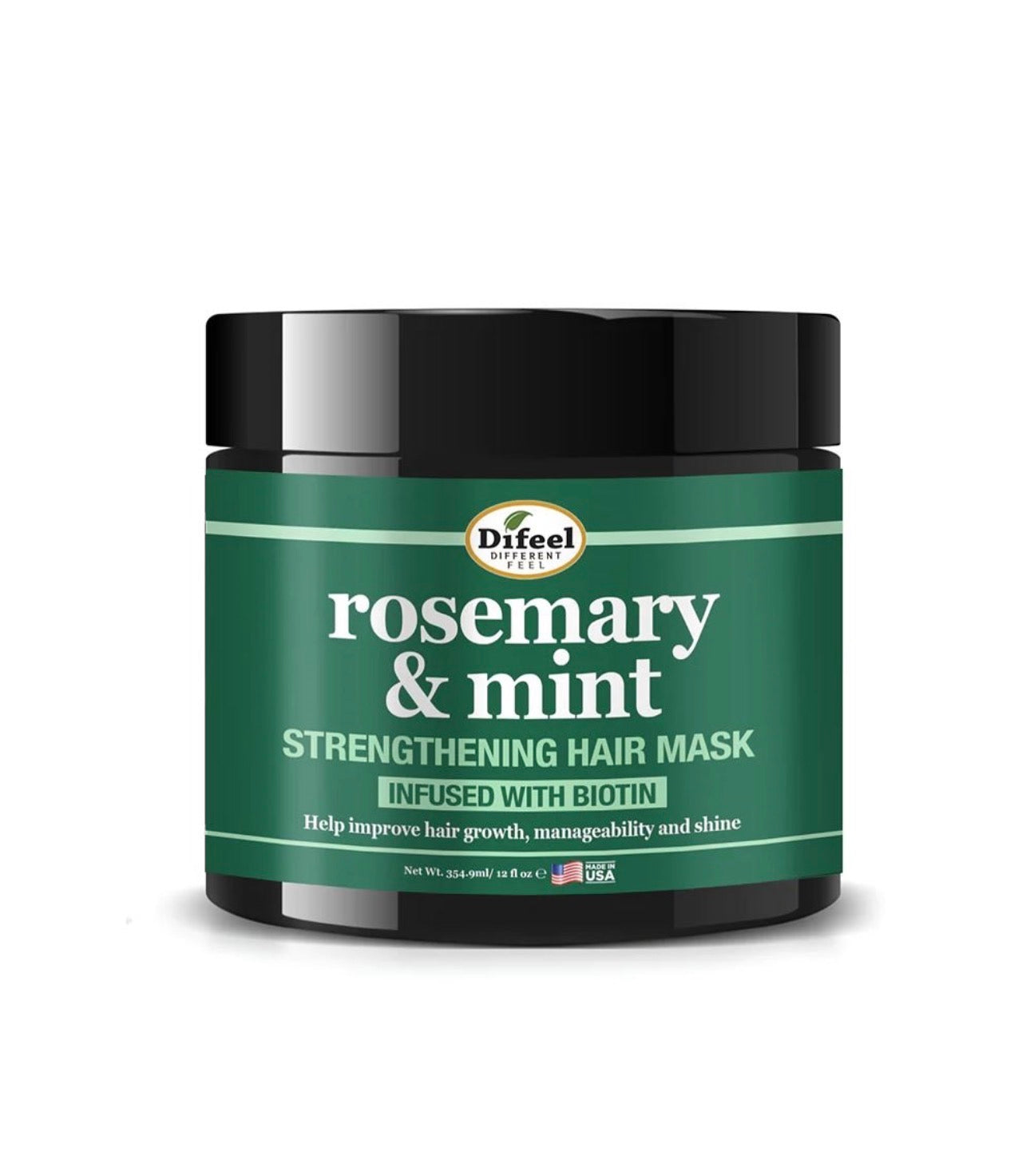 Difeel Rosemary & Mint Strengthening Hair Mask With Biotin 340g