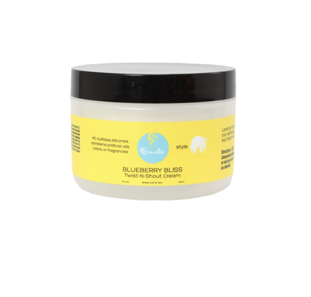 Curls Blueberry Bliss Twist N Shout Cream 8oz