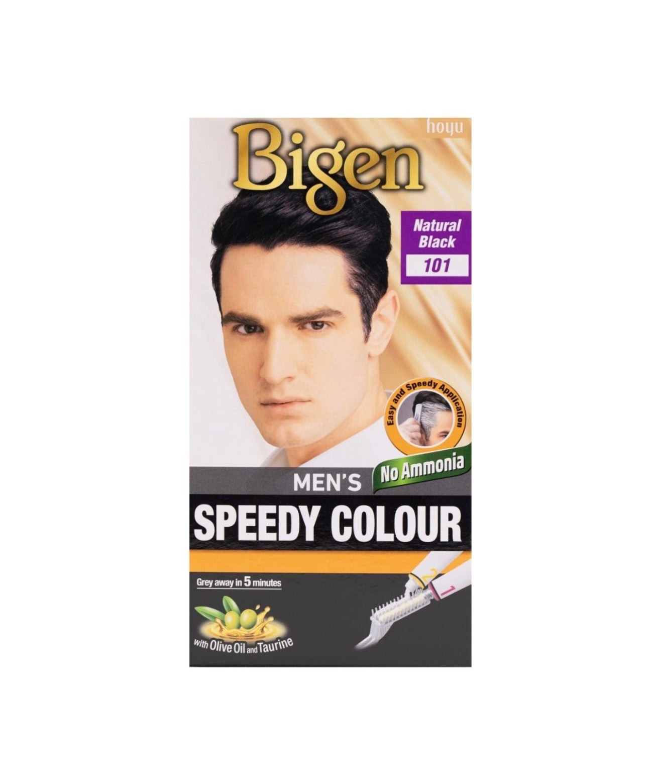 Bigen Men's Speedy for Men 101 Natual Black
