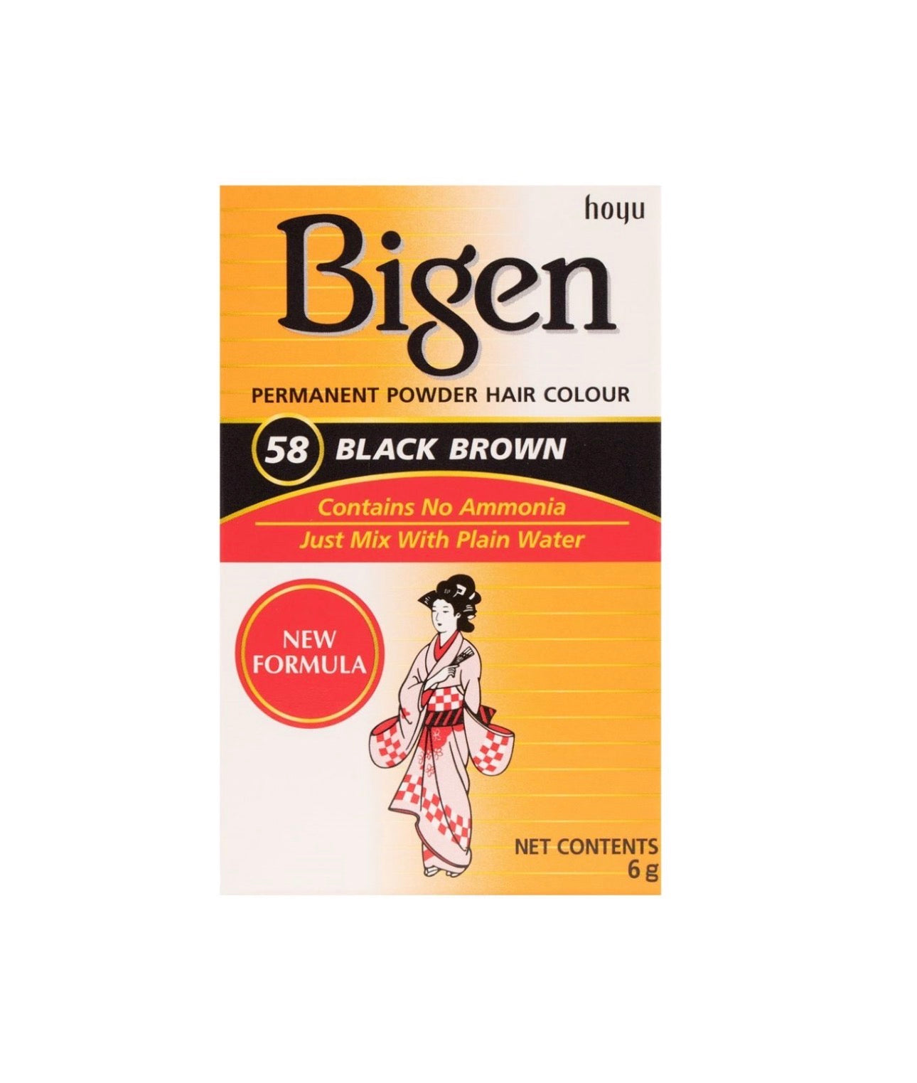 Bigen Hair Color #58 Black Brown