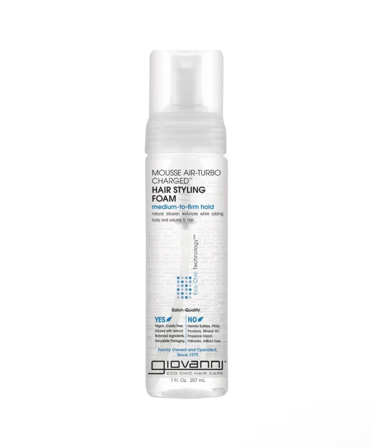 Giovanni Mousse Air Turbo Hair Styling Foam 207ml