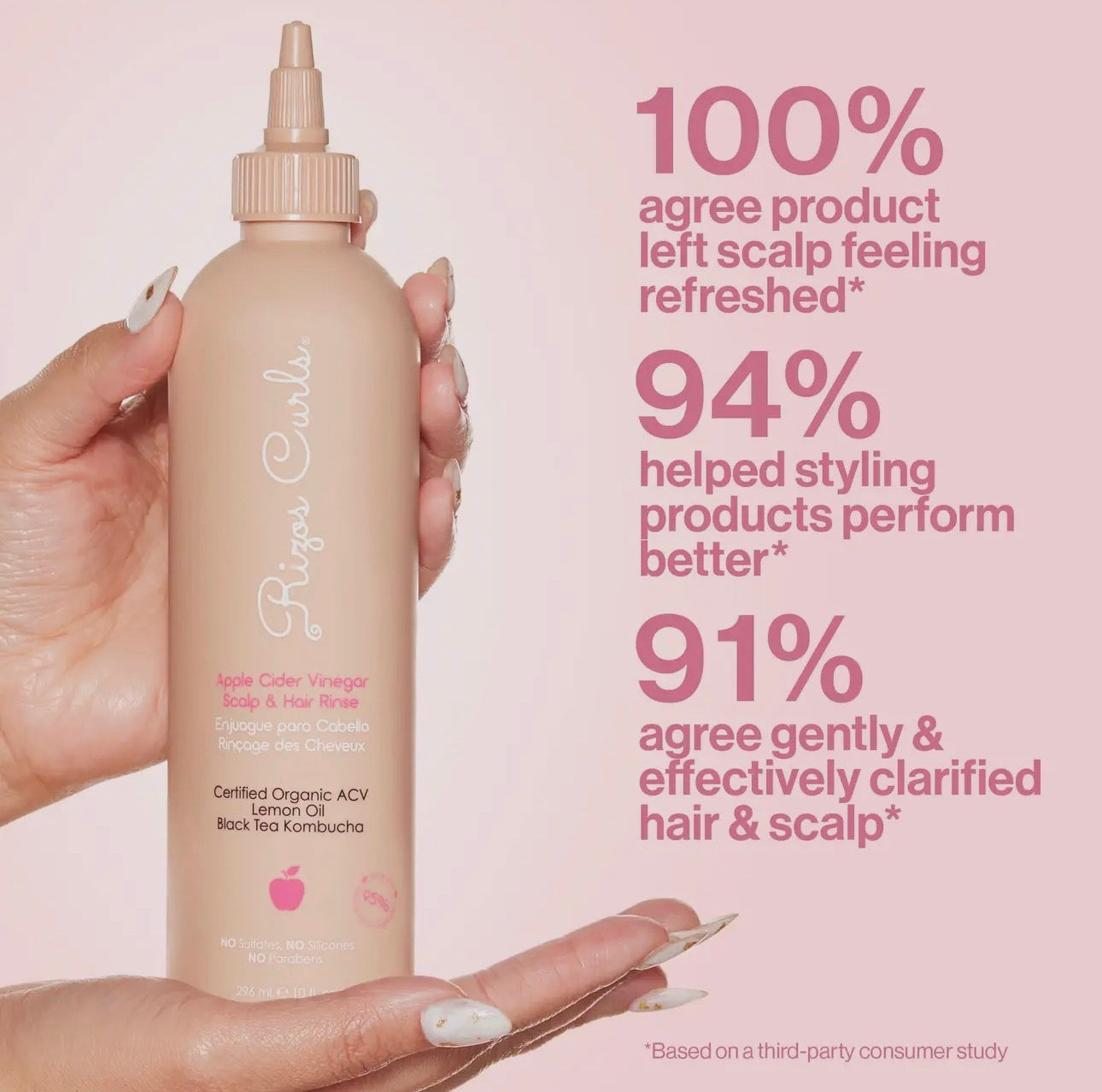 Rizos Curls Apple Cider Vinegar Scalp & Hair Rinse 10 oz