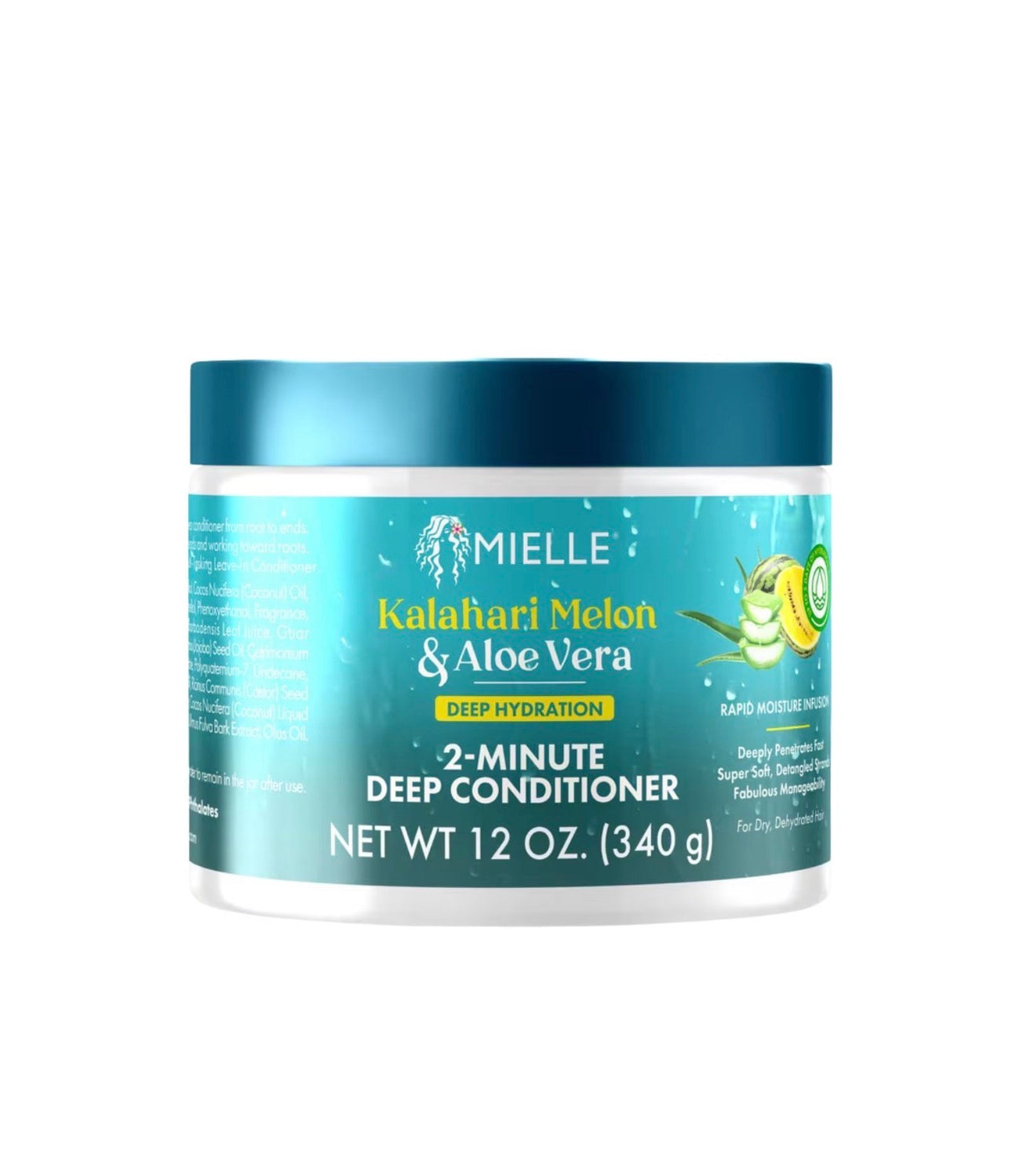 Mielle Kalahari Melon & Aloe Vera Deep Hydration 2-Minute Deep Conditioner 340g