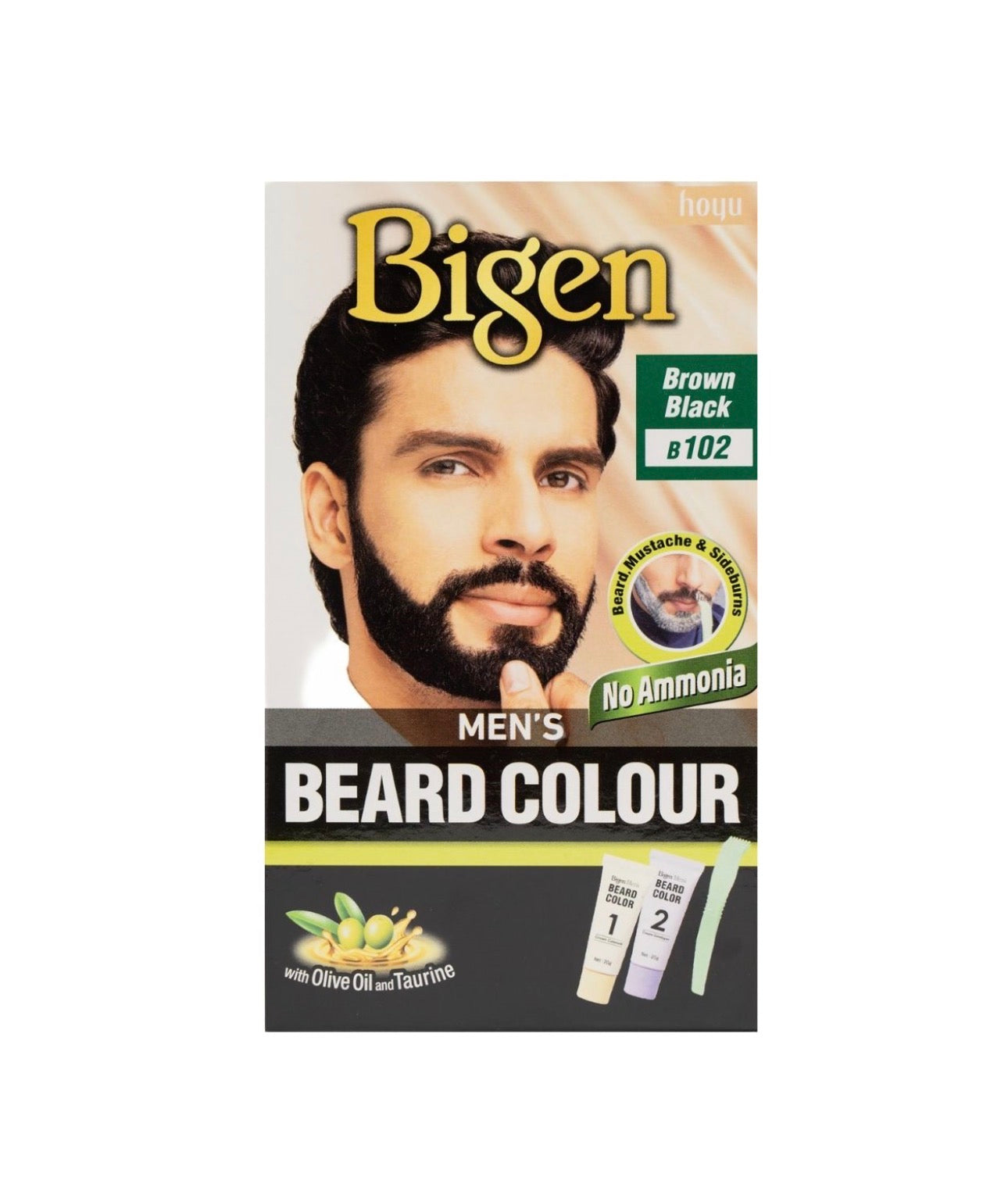 Bigen Men's Beard Colour B102 Brown Black