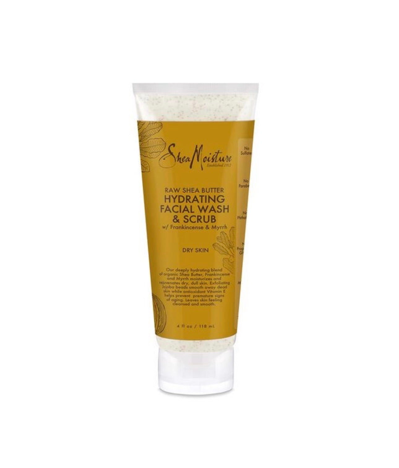 Shea Moisture Raw Shea Hydrating Facial Wash & Scrub 118ml