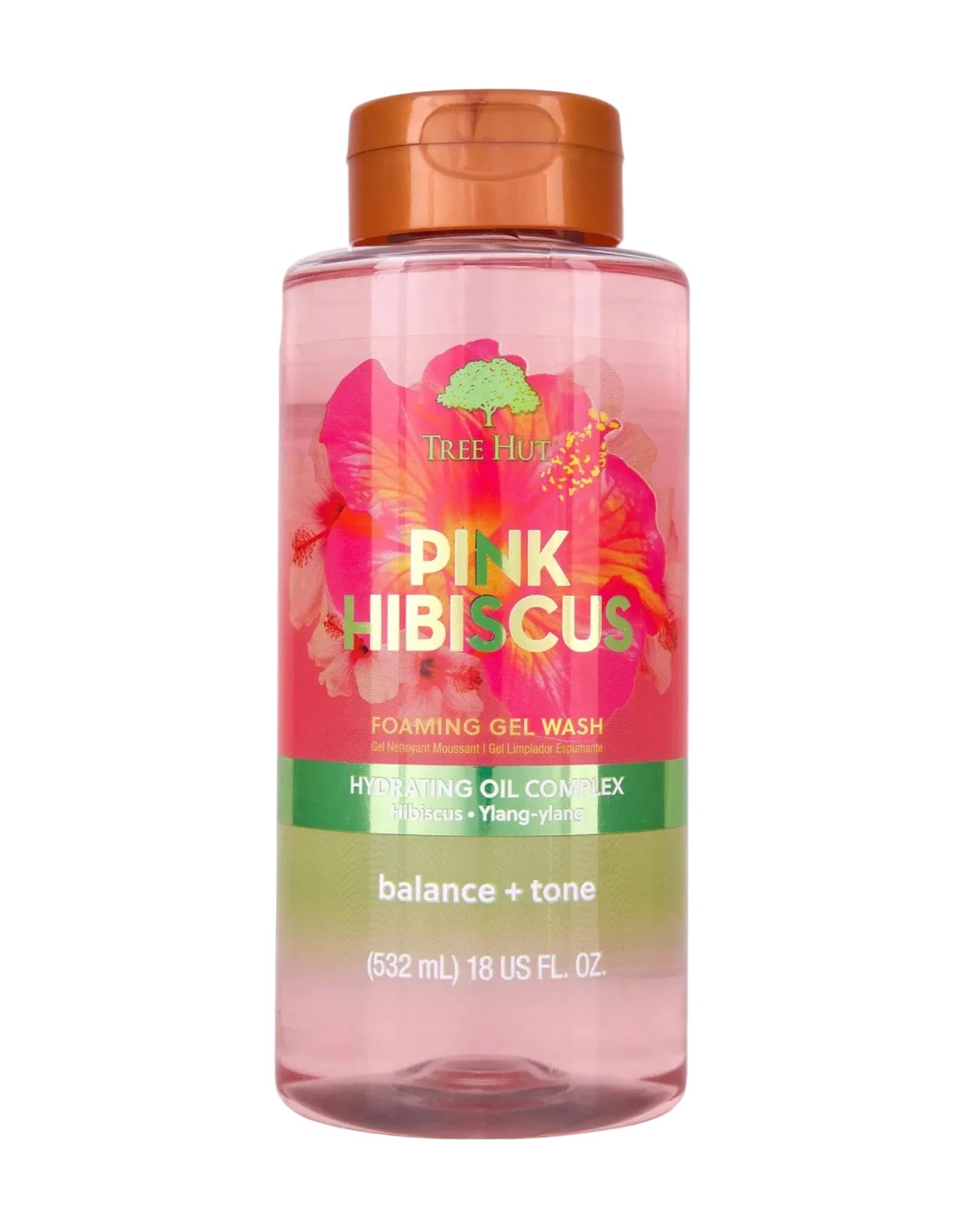 Tree Hut Foaming Gel Body Wash Pink Hibiscus 532 ml