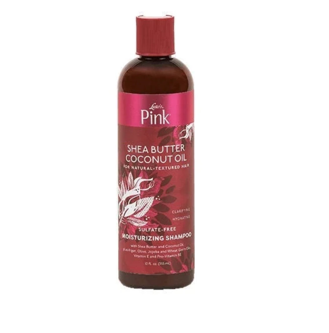Pink Shea Butter Coconut Oil Sulfate Free Moisturizing Shampoo 355ml