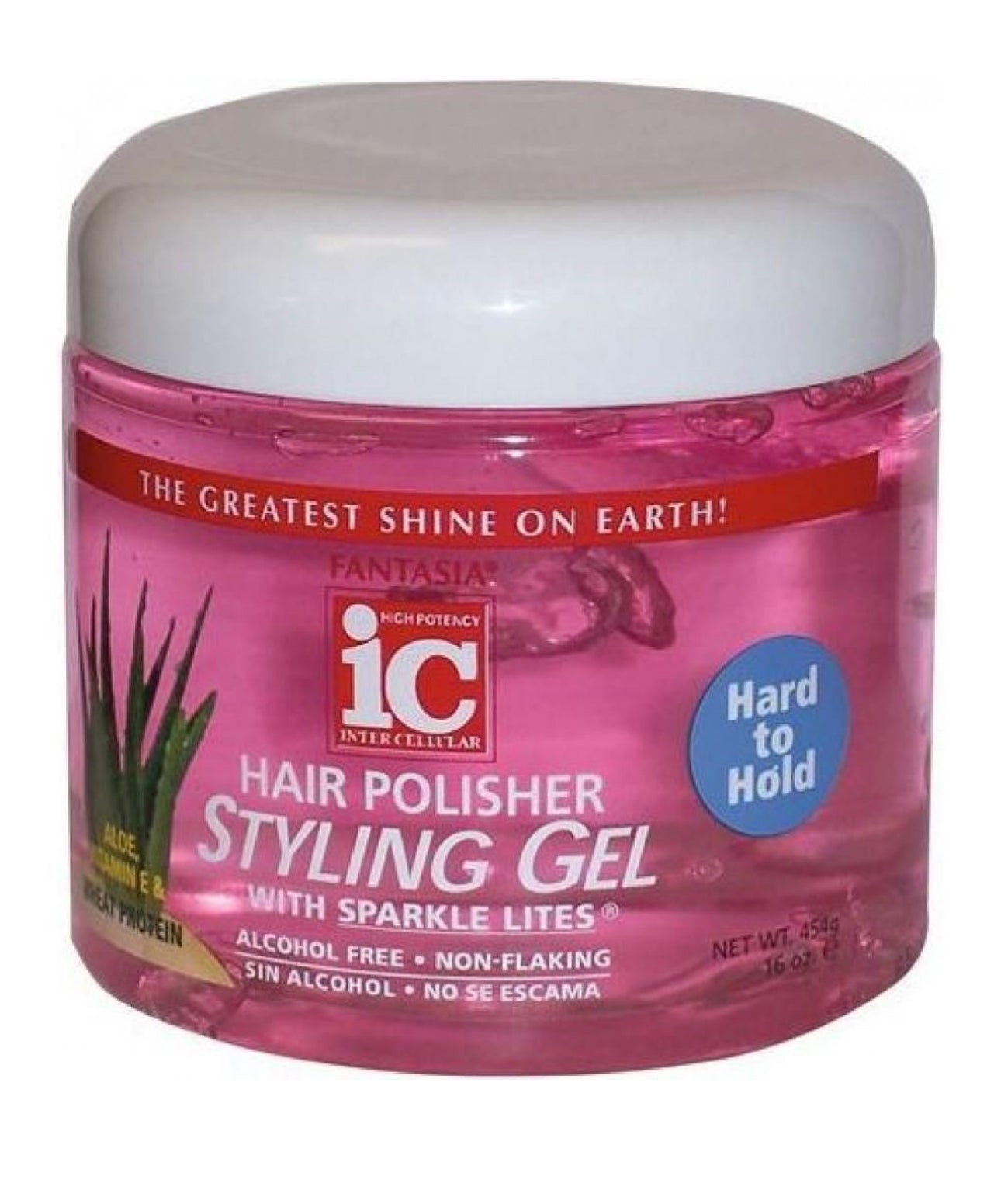 Fantasia IC Aloe Hair Polisher Styling Gel Hard to Hold 16oz