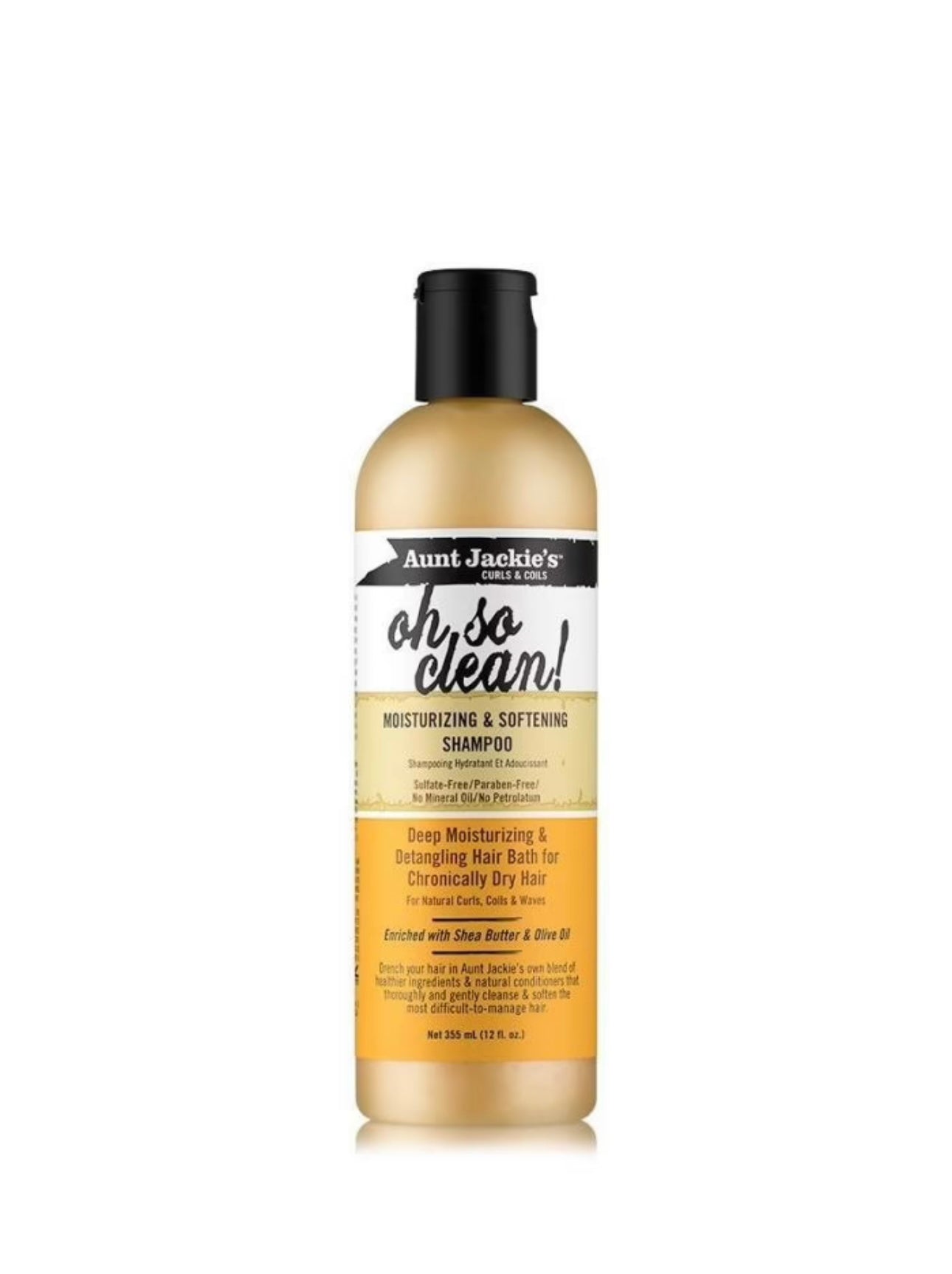 Aunt Jackie's Oh So Clean! Moisturizing & Softening Shampoo 12oz
