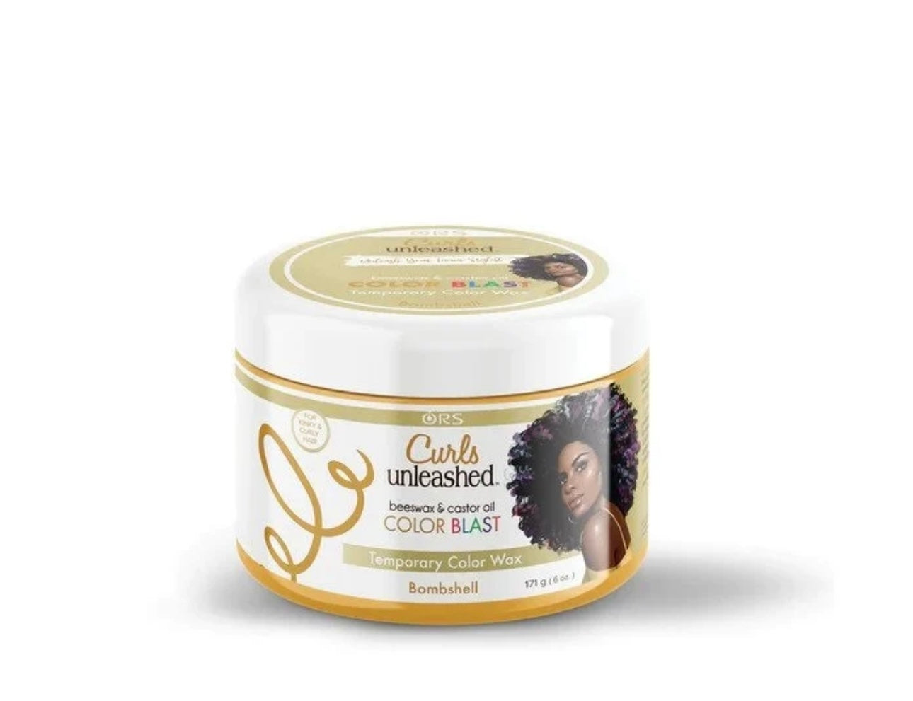 ORS Curls Unleashed Color Blast Temporary Hair Makeup Wax Bombshell 6 Oz