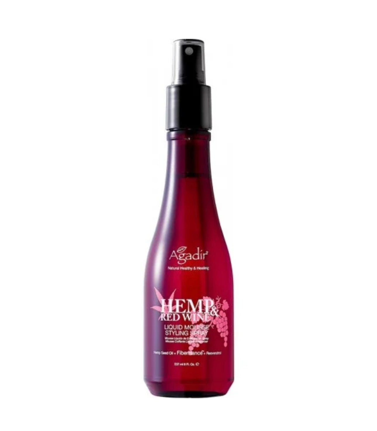 Agadir Hemp & Red Wine Liquid Mousse Styling Spray 8oz
