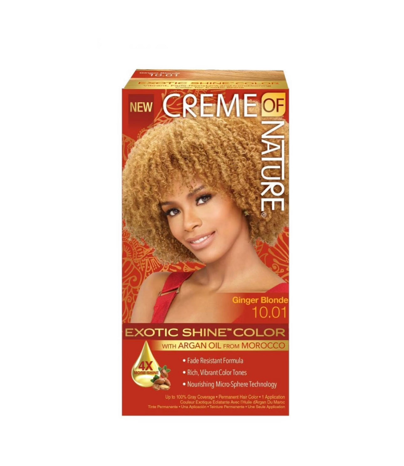 Creme Of Nature Exotic Shine Hair Color 10.01 Ginger Blonde