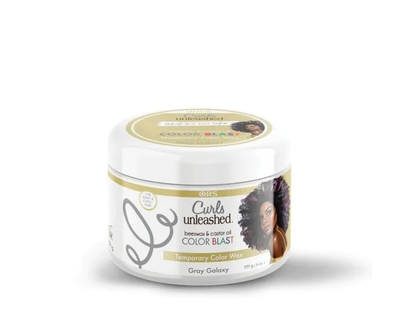 ORS Curls Unleashed Color Blast Temporary Hair Makeup Wax Gray Galaxy 6 Oz