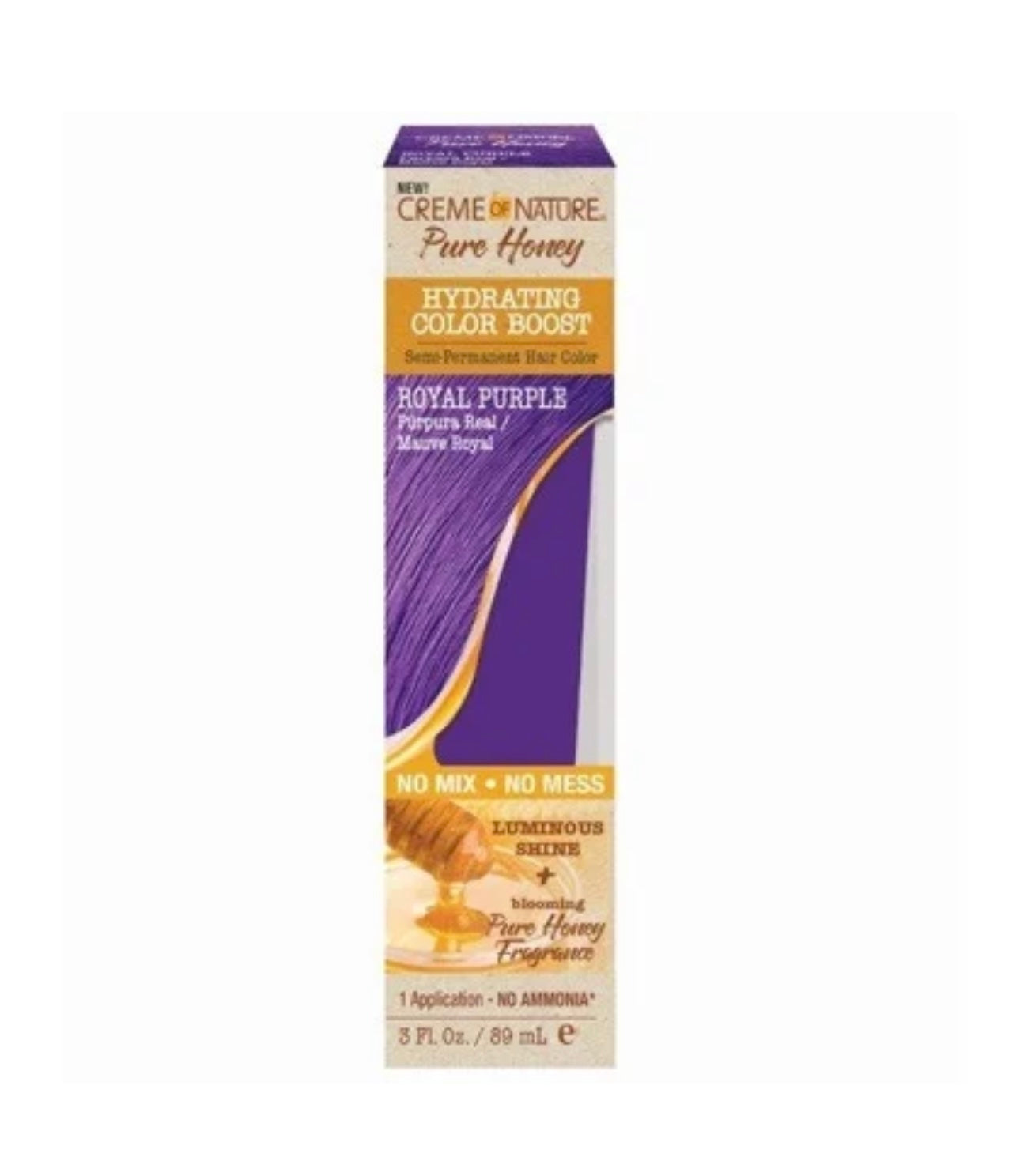 Creme of Nature Pure Honey Hydrating Color Boost Royal Purple 89ml