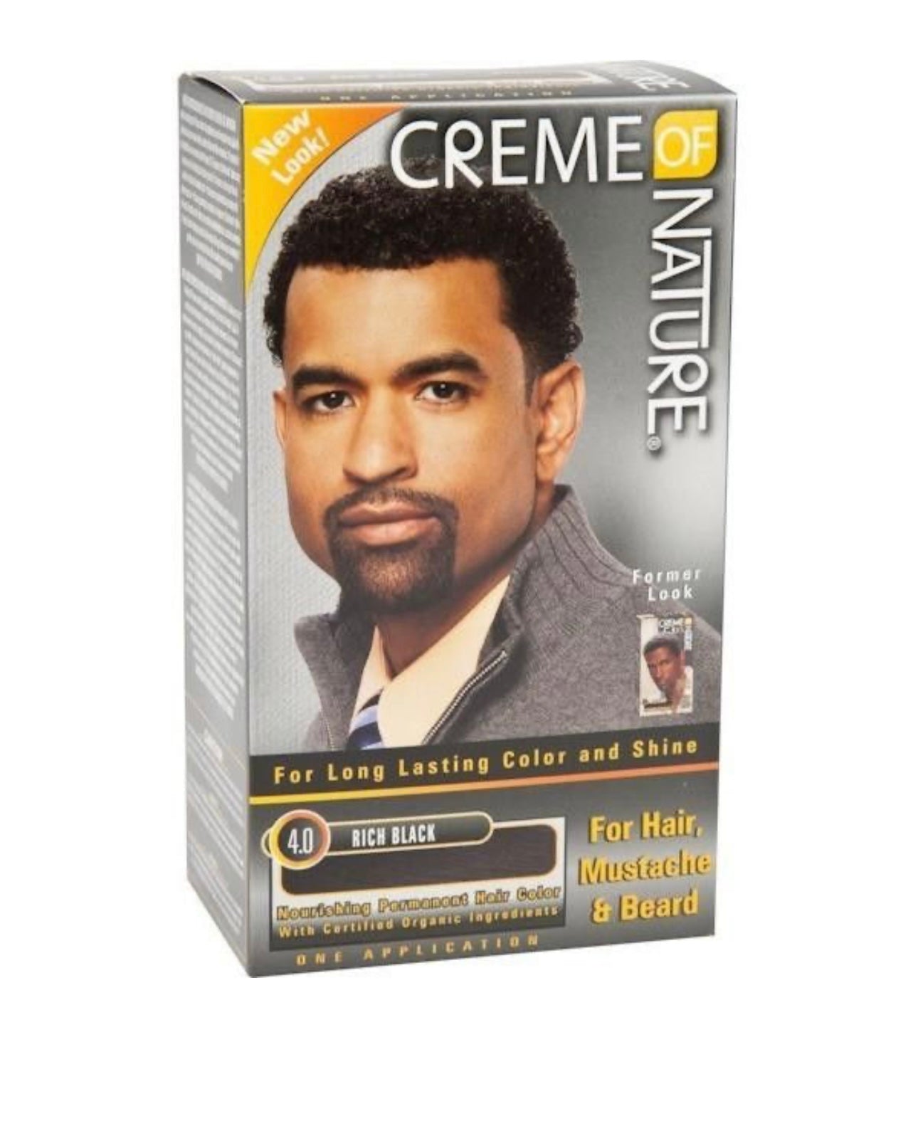 Creme of Nature Gel Color for Men #4.0 Rich Black