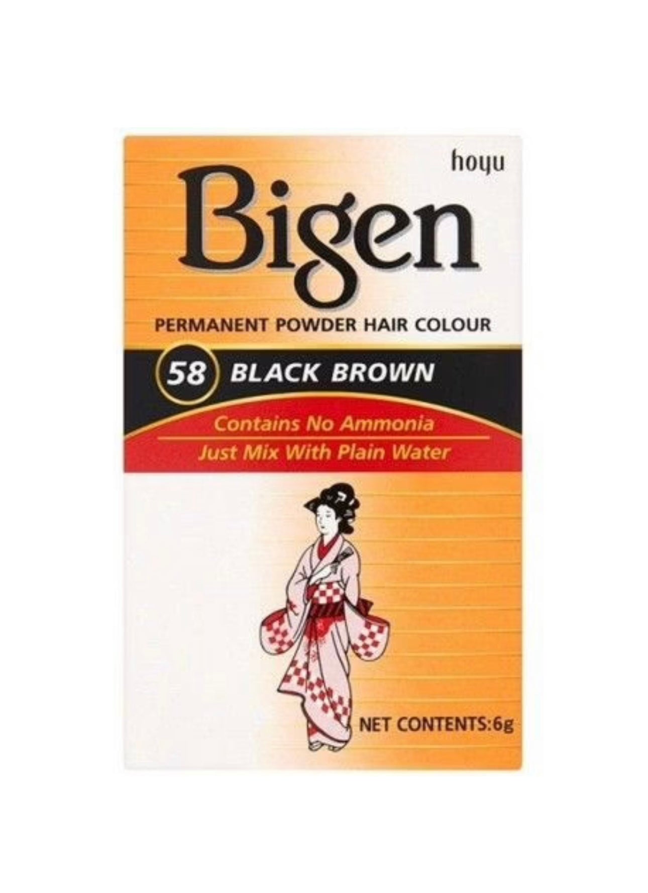 Bigen Hair Color #58 Black Brown