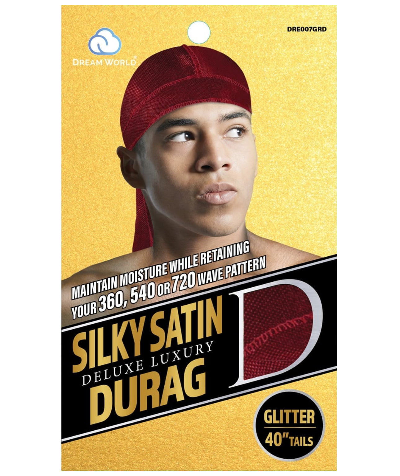 Dream World M-Durag Smooth & Thick Glitter #DRE007GRD