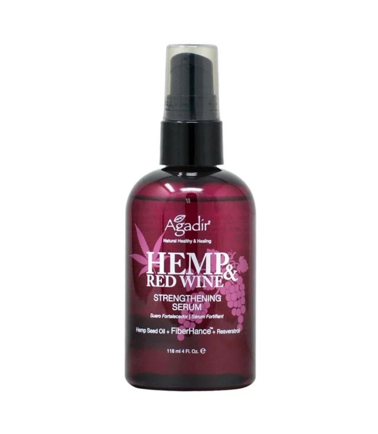 Agadir Hemp & Red Wine Strengthening Serum 4oz
