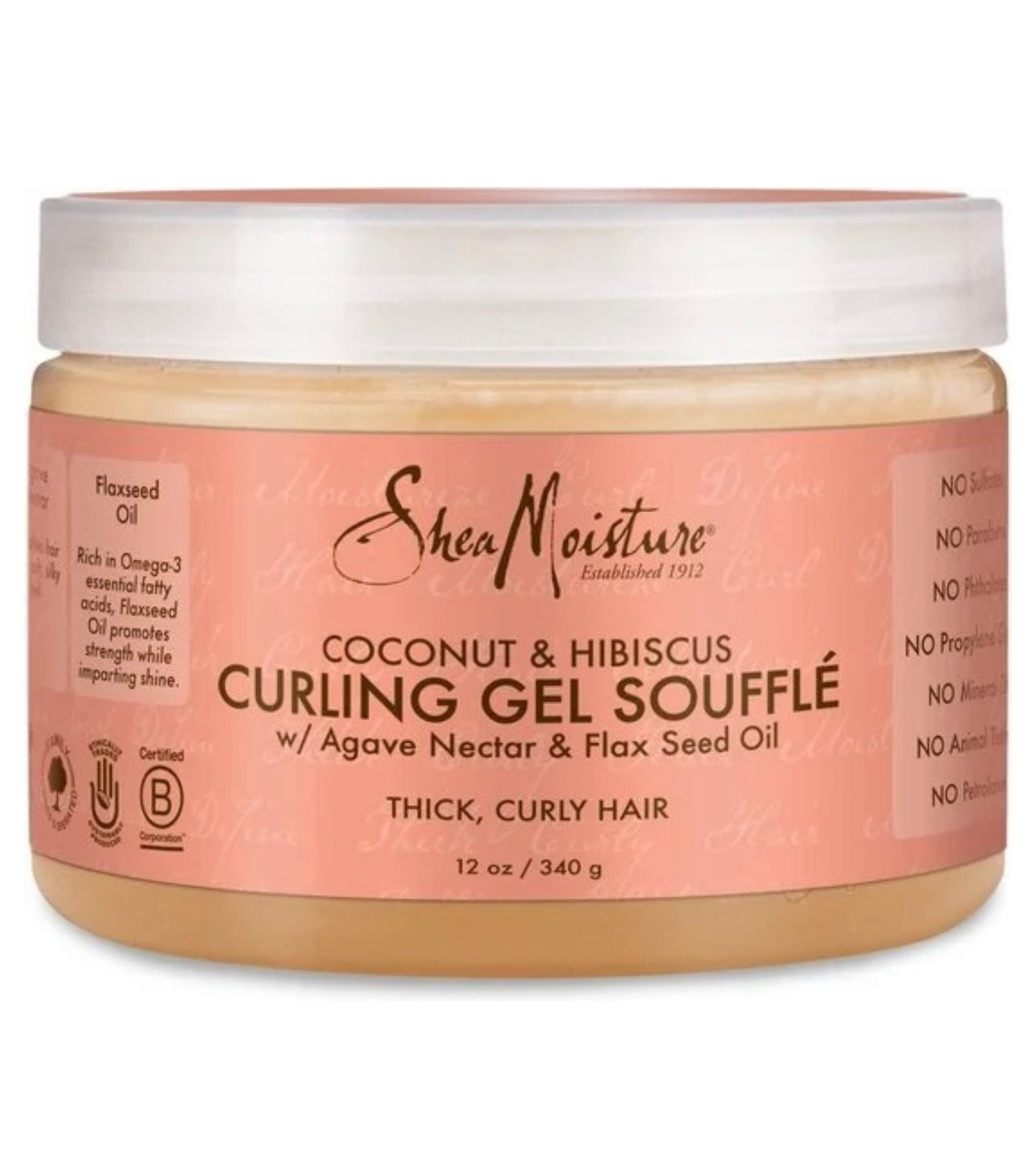 Shea Moisture Coconut & Hibiscus Curling Gel Souffle 12oz