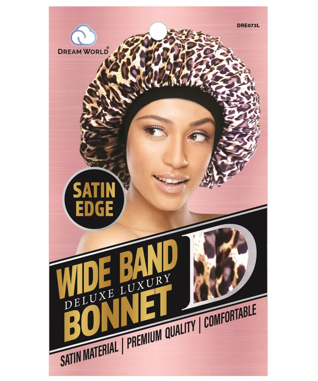 Dream World Satin Edge Wide Band Deluxe Luxury Bonnet DRE073L