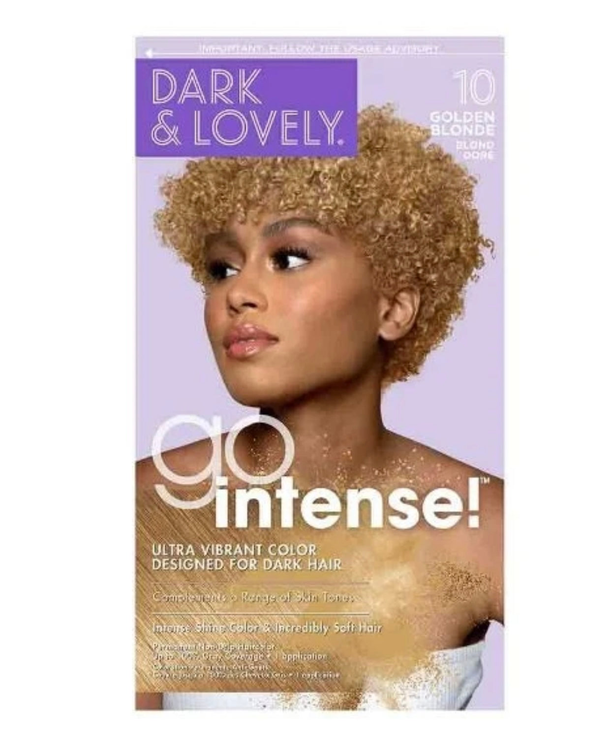 Dark & Lovely Go Intense Ultra Vibrant Color #10 Golden Blond